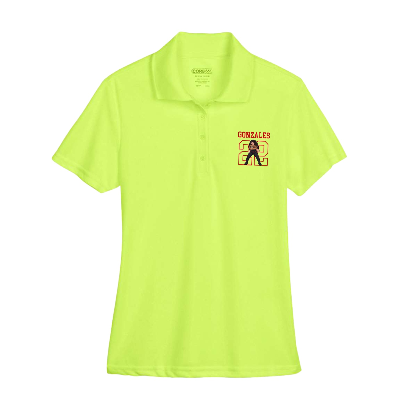 Womens Performance Polo — Shirsey in Yellow