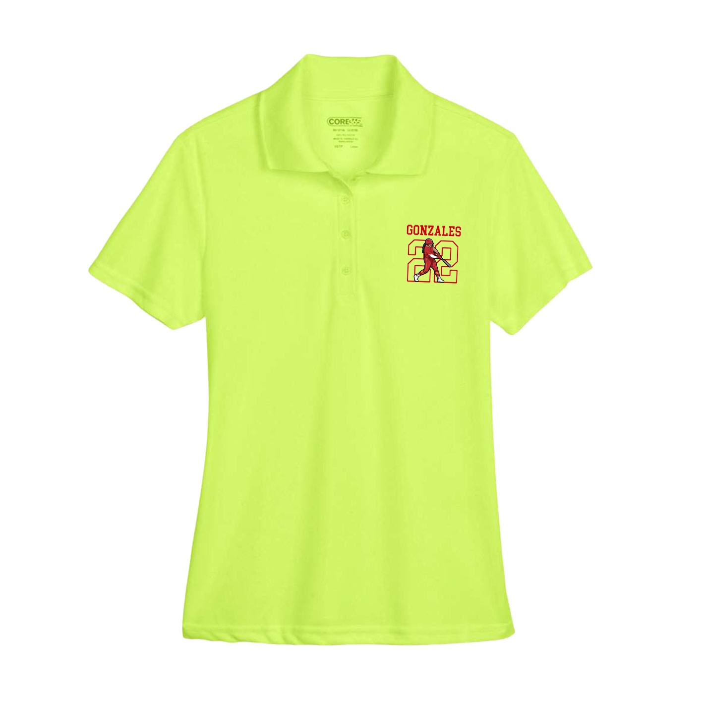 Womens Performance Polo — Shirsey in Yellow