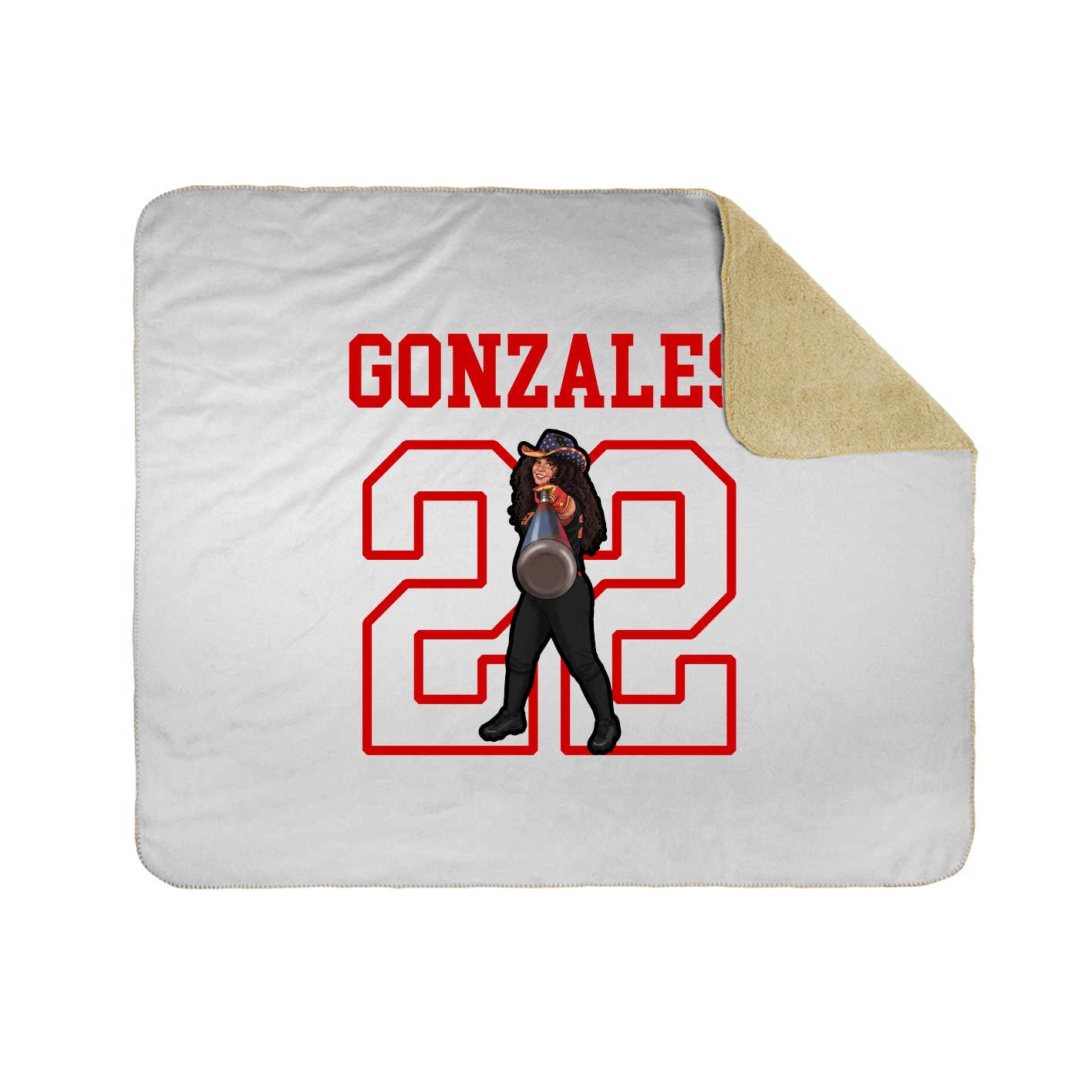 Throw Blanket — Shirsey in White