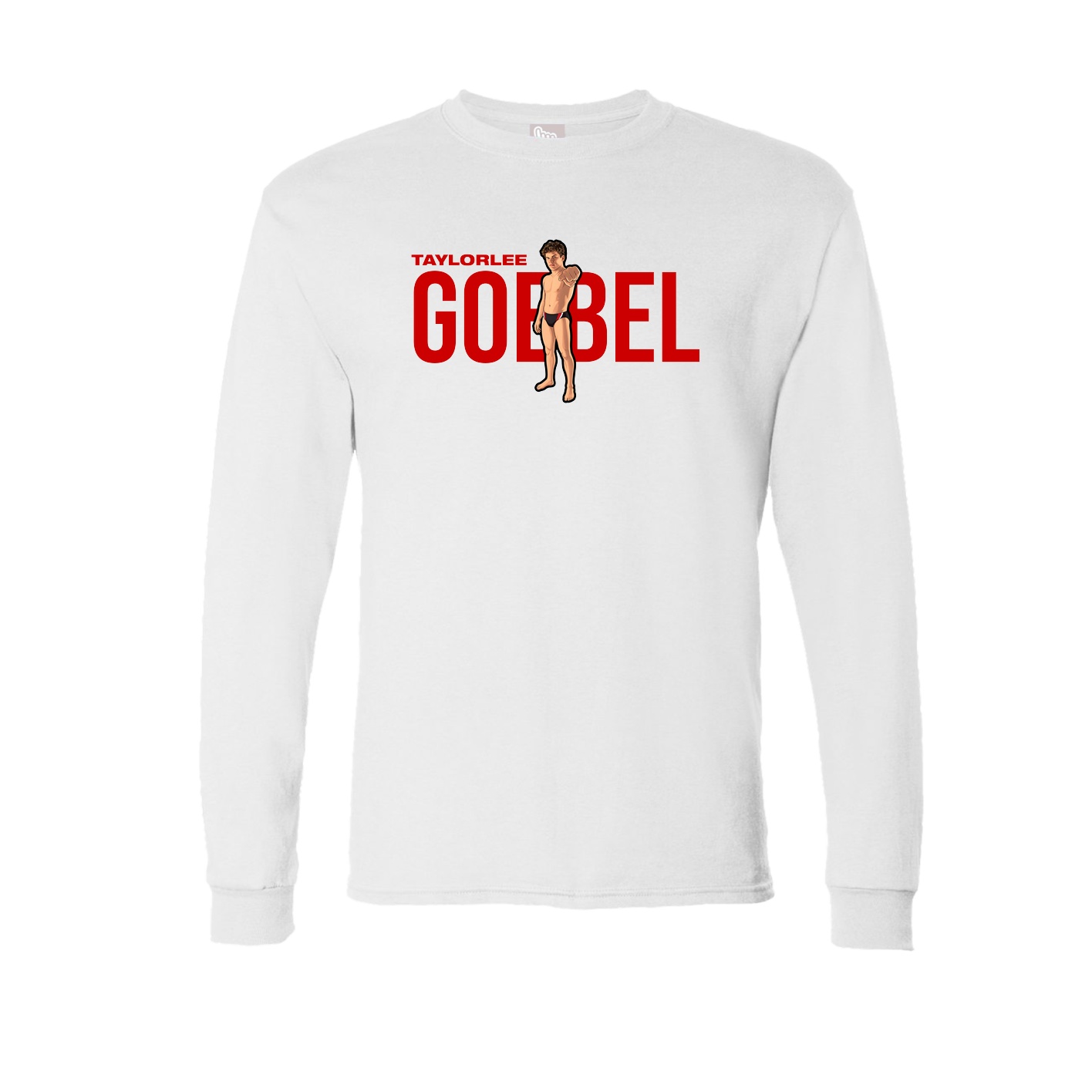 Long Sleeve Tee — Player Name in White