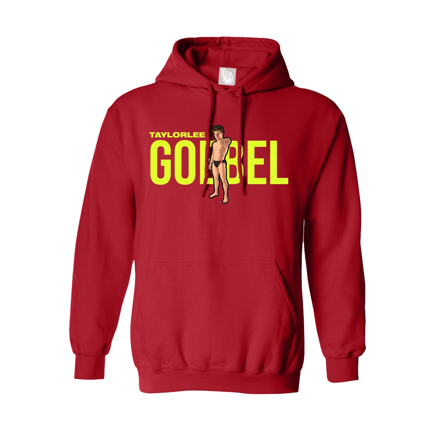 Hoodie — Player Name in Red