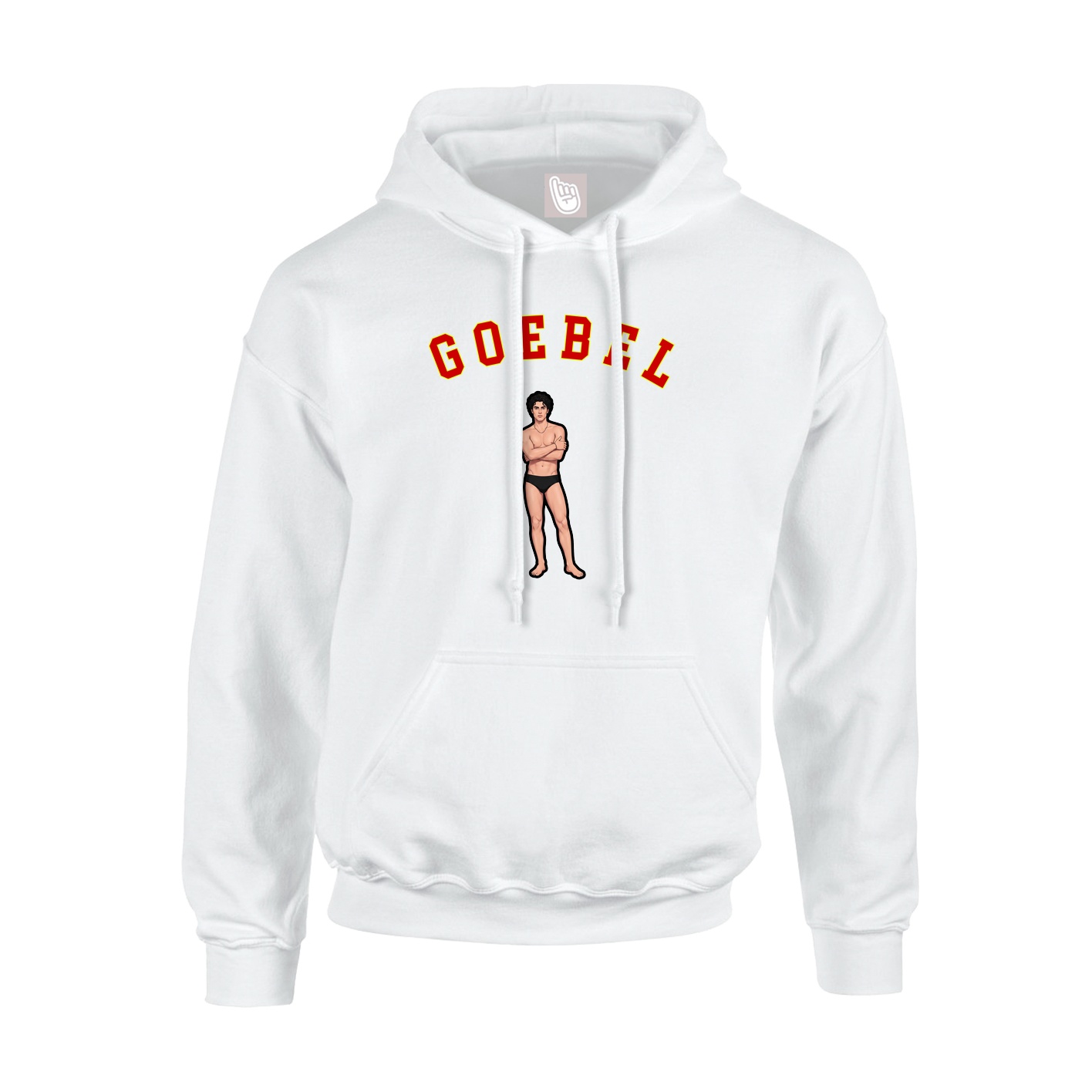 Youth Hoodie — Shirsey Arch in White