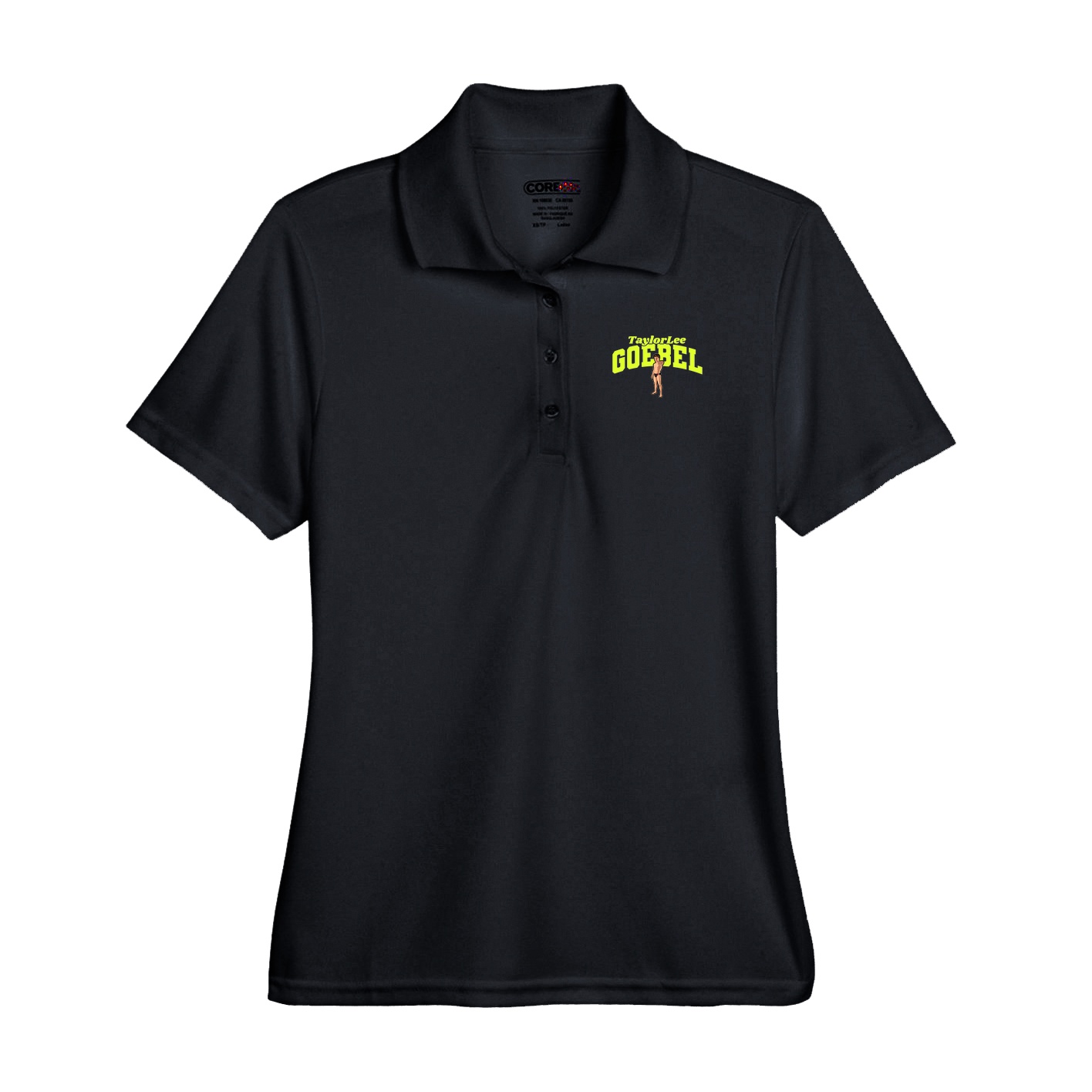 Performance Polo — Signature Arch in Black