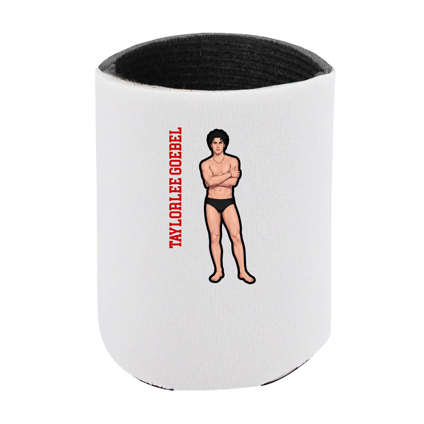 Can Holder — Name Vertical in White