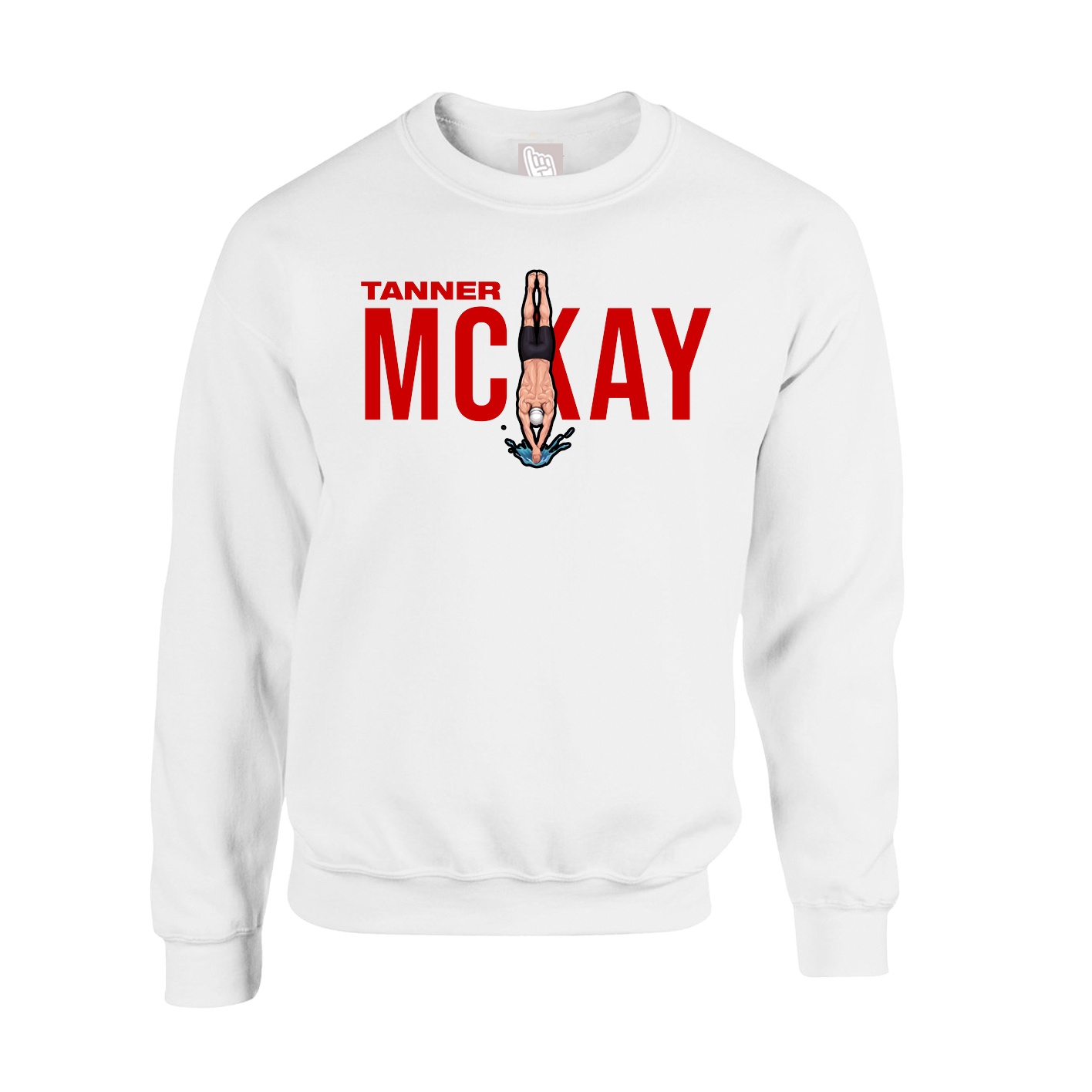 Fleece Crew — Player Name in White