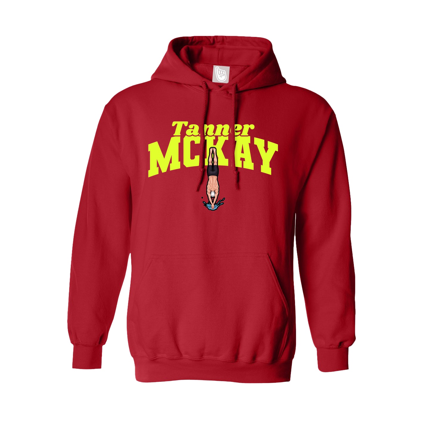 Hoodie — Signature Arch in Red