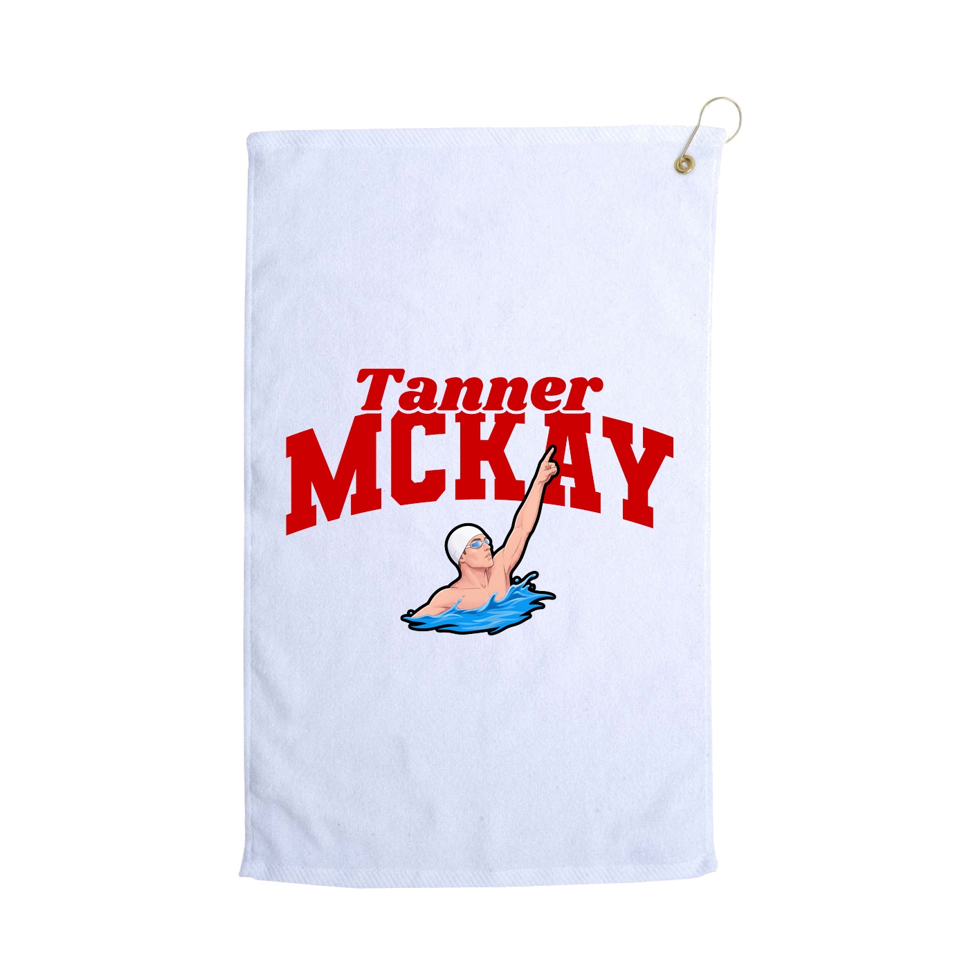Golf Towel — Signature Arch in White