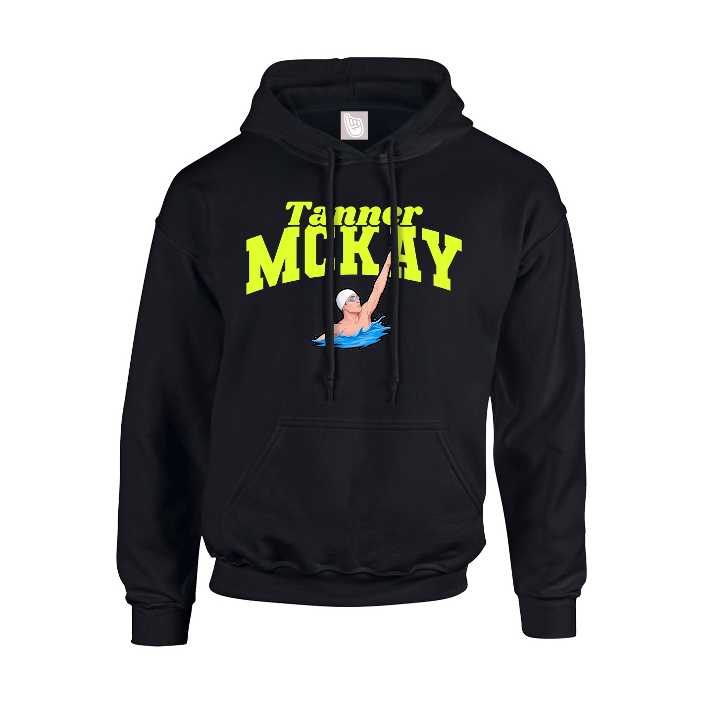 Youth Hoodie — Signature Arch in Black