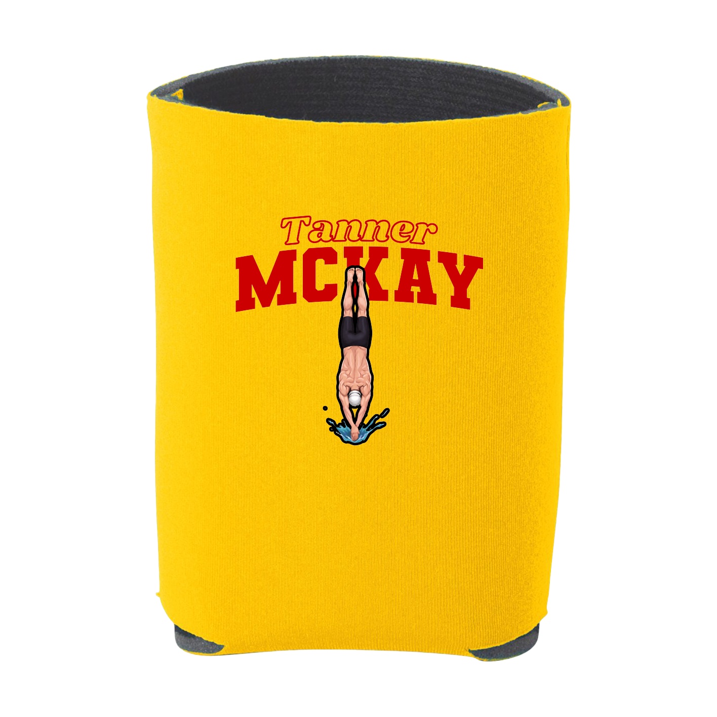 Can Holder — Name Arch in Yellow