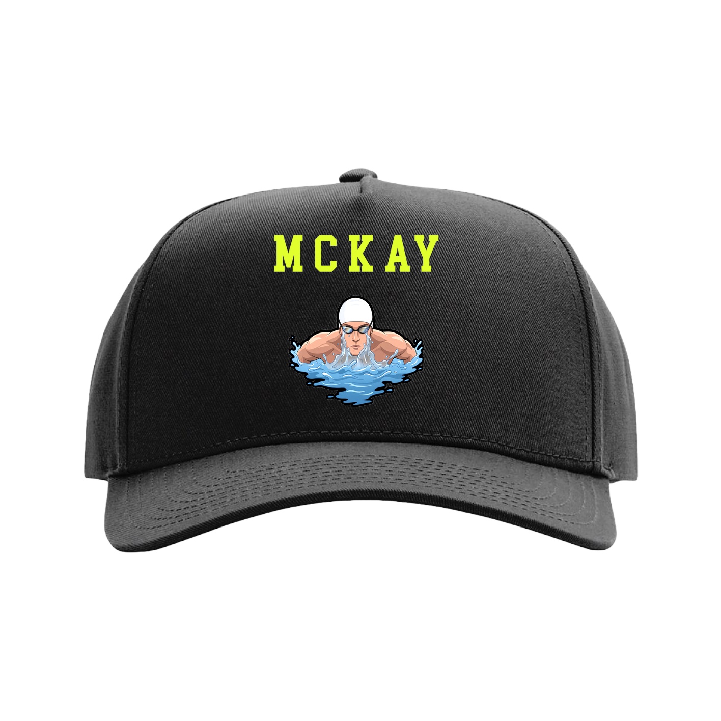 Full Fabric Five-Panel Champ Cap — Shirsey in Black