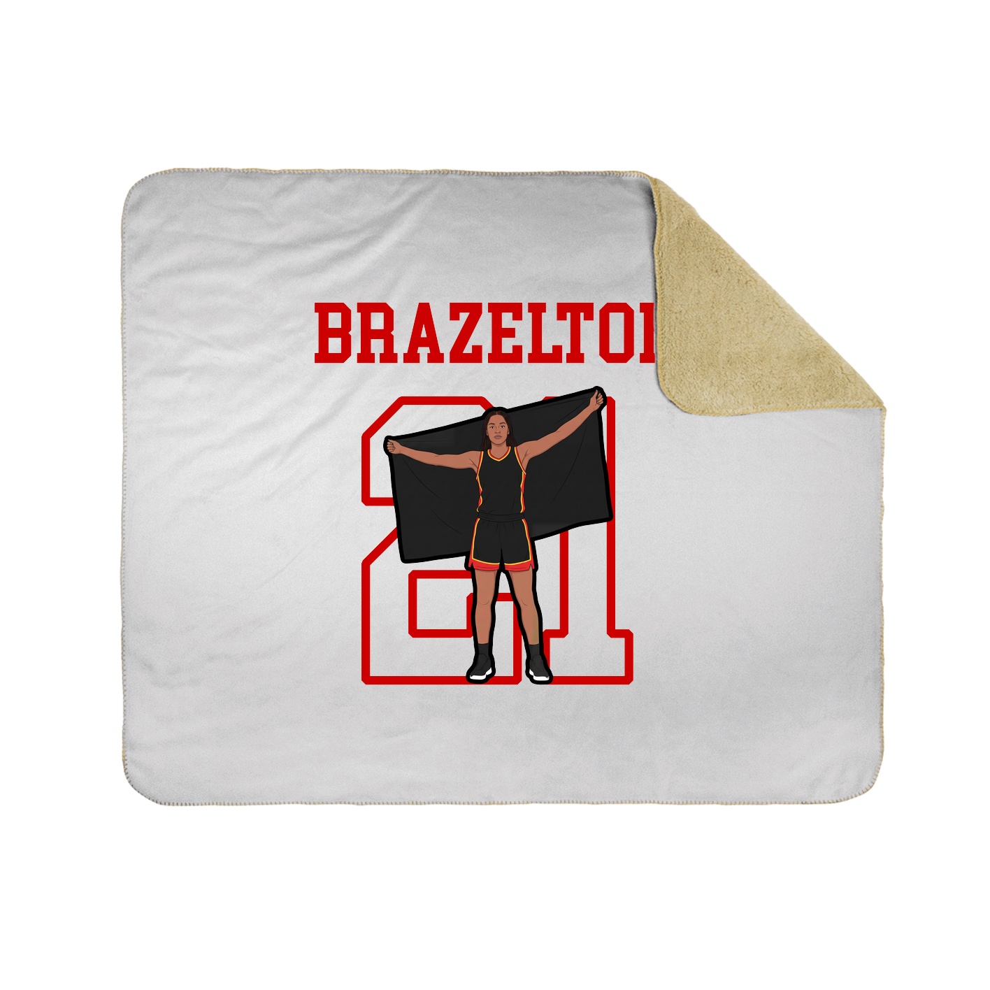 Throw Blanket — Shirsey in White
