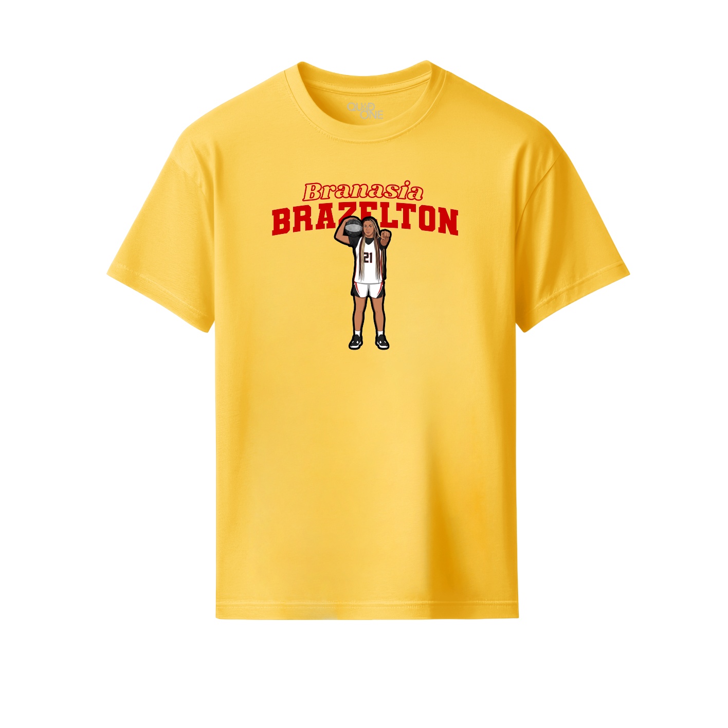 Youth Tee — Name Arch in Yellow