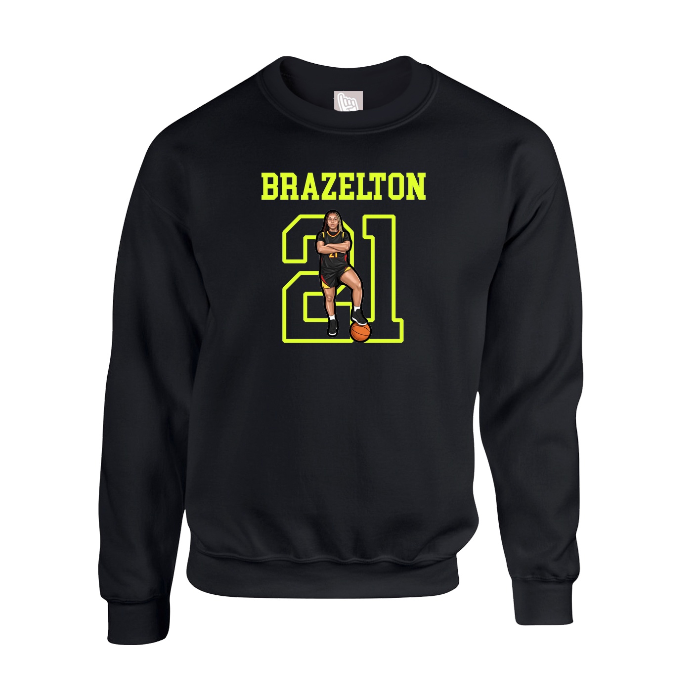 Fleece Crew — Shirsey in Black