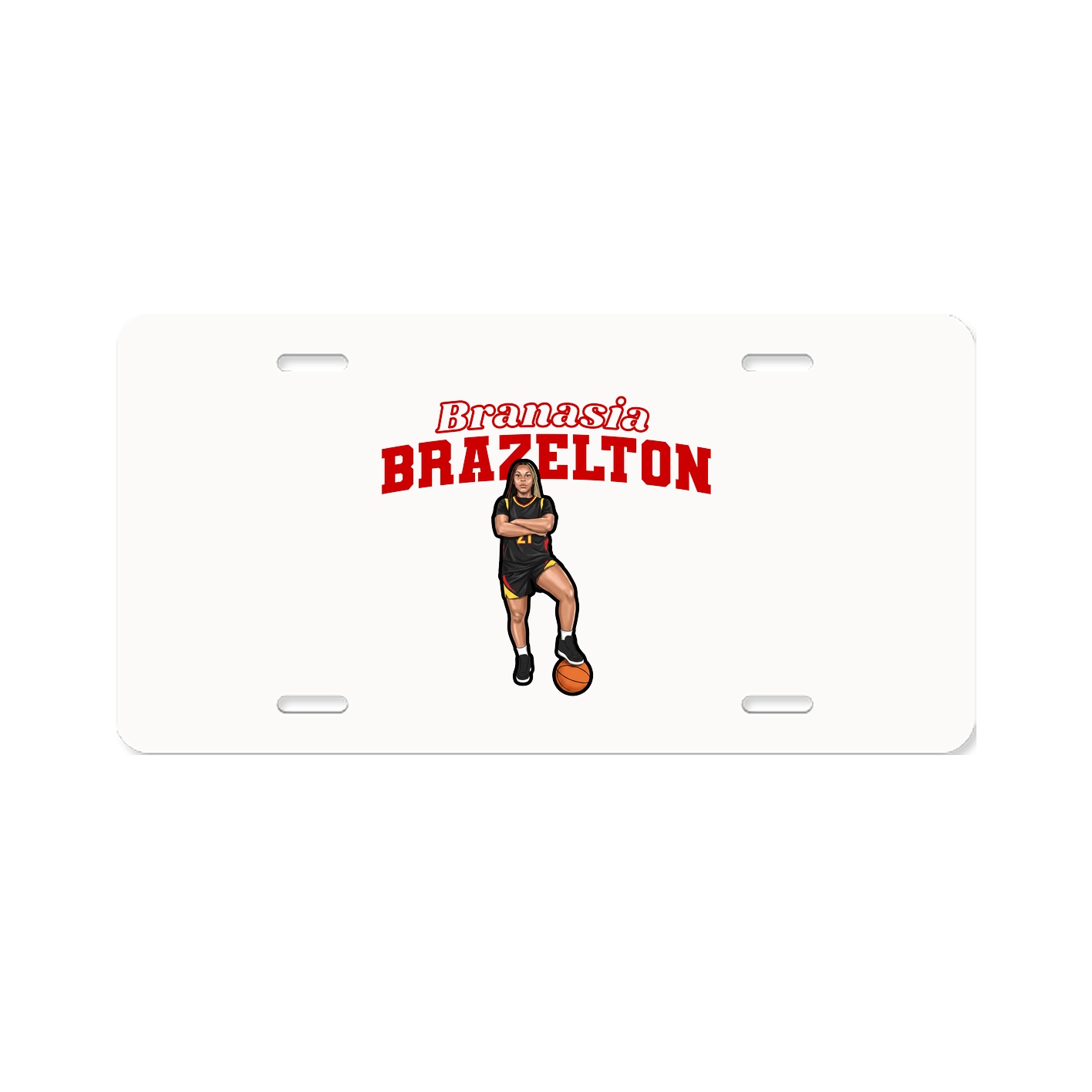License Plate — Name Arch in Classic