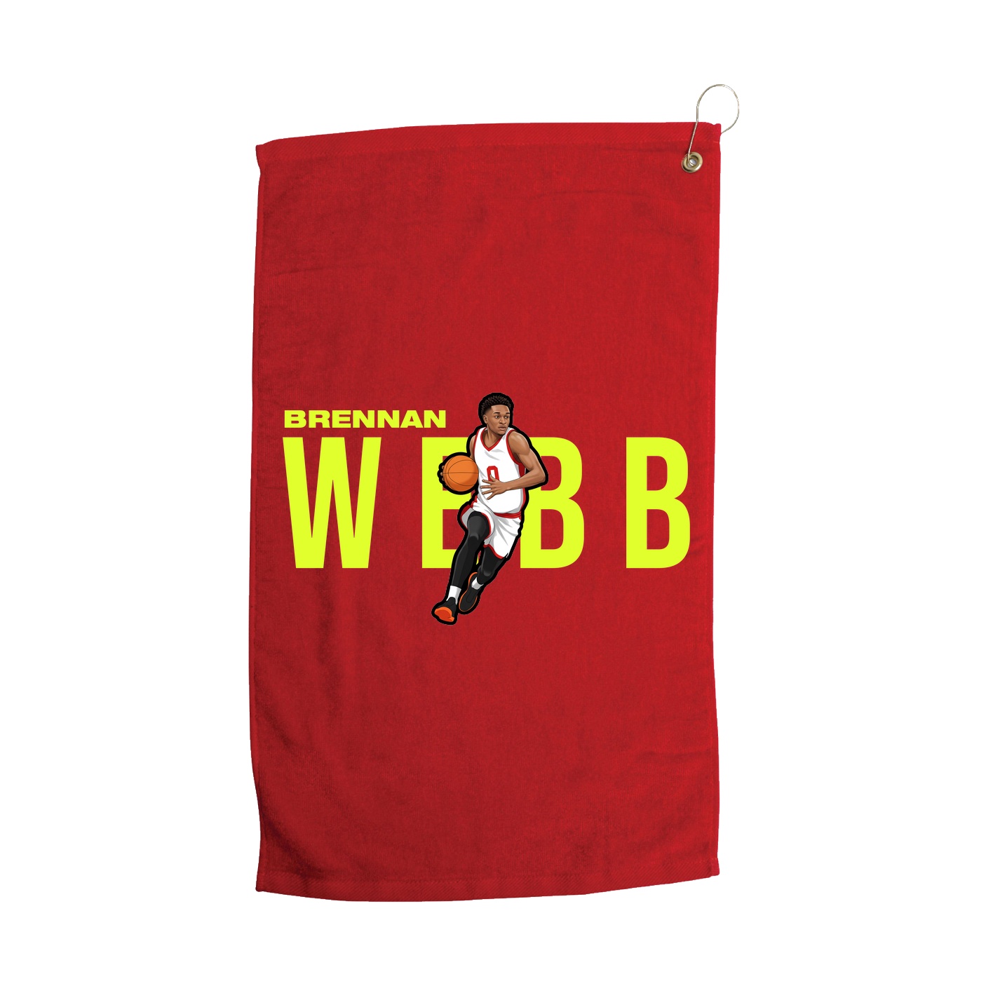 Golf Towel — Player Name in Red