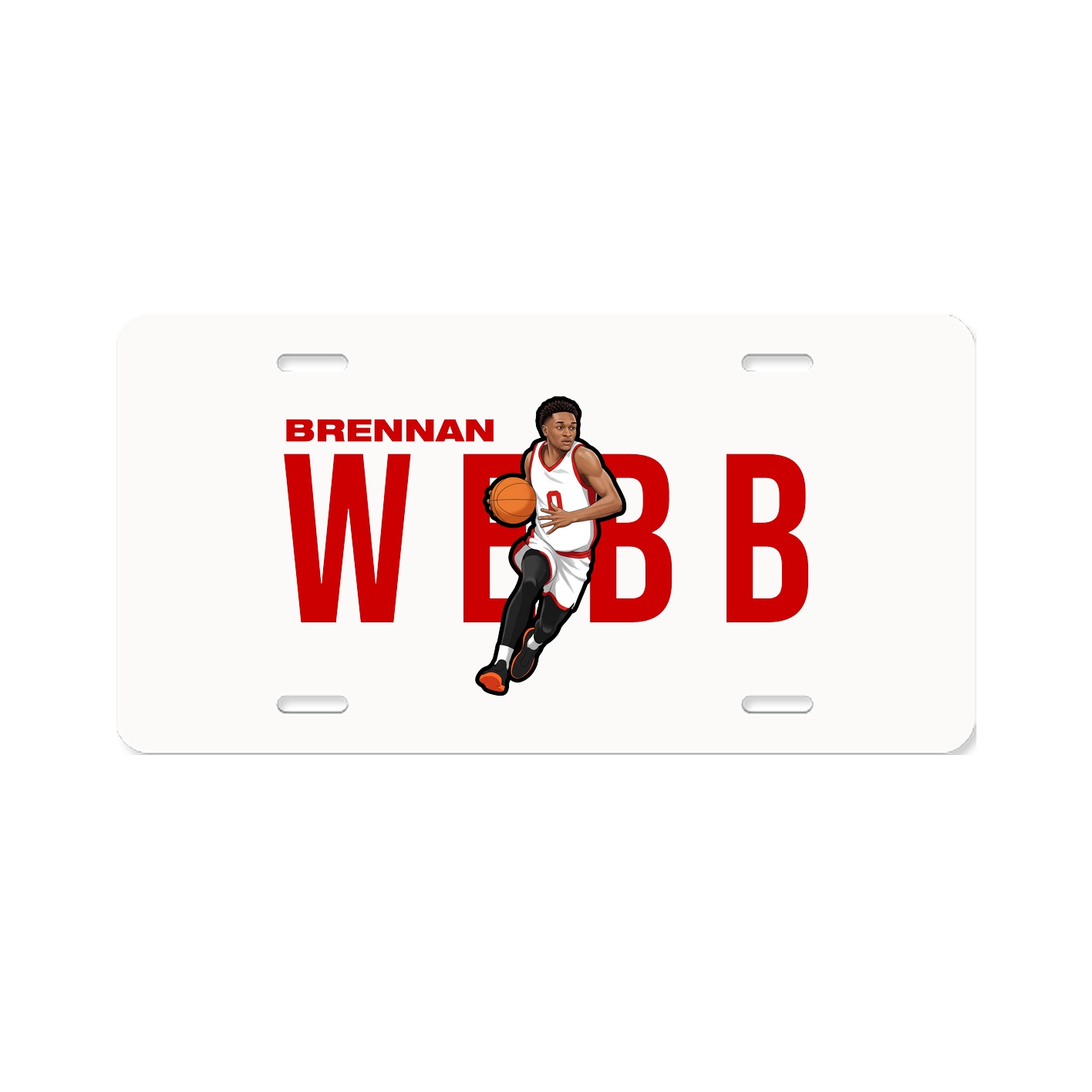 License Plate — Player Name in Classic