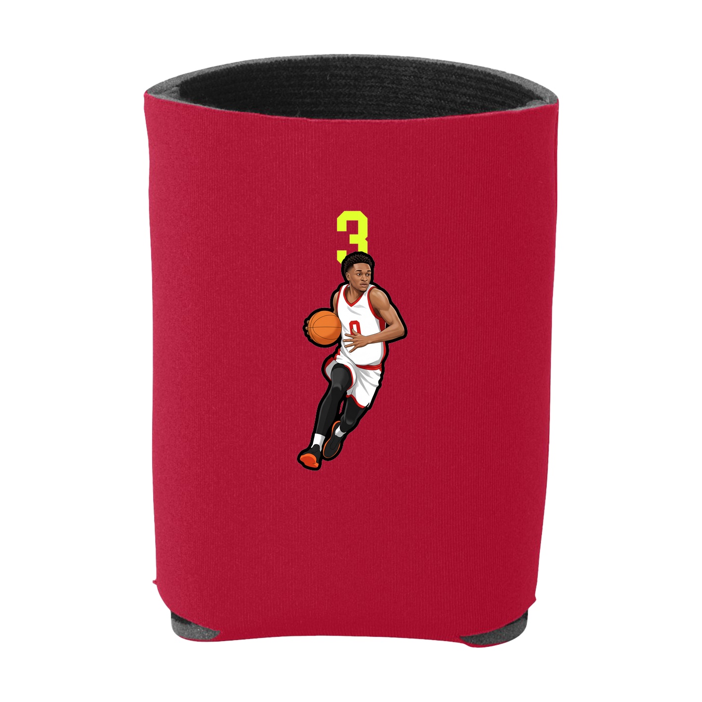 Can Holder — Number Top in Red