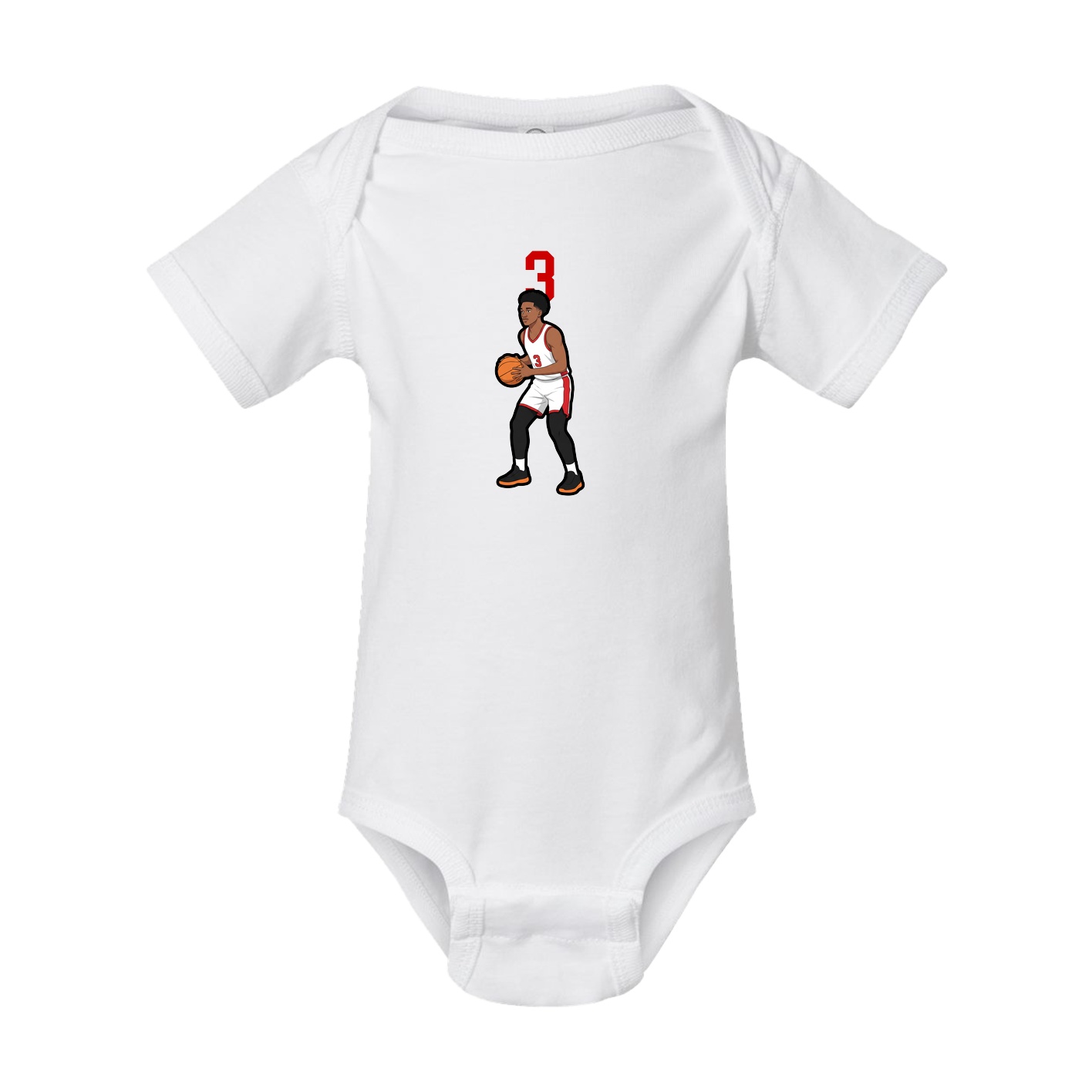 Baby Onesie — Number Top in White