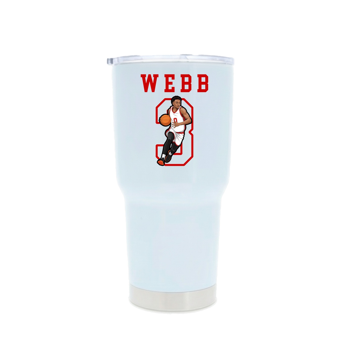 30oz Stainless Steel Tumbler — Shirsey in White