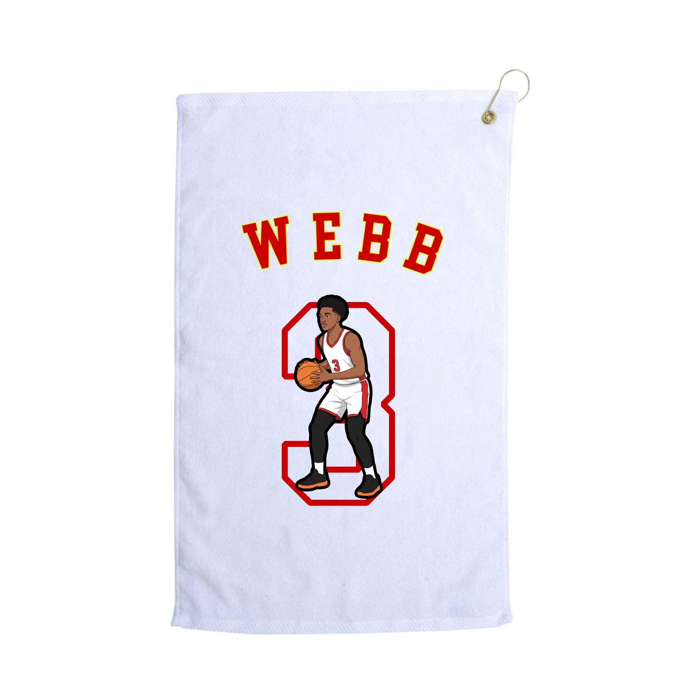 Golf Towel — Shirsey Arch in White