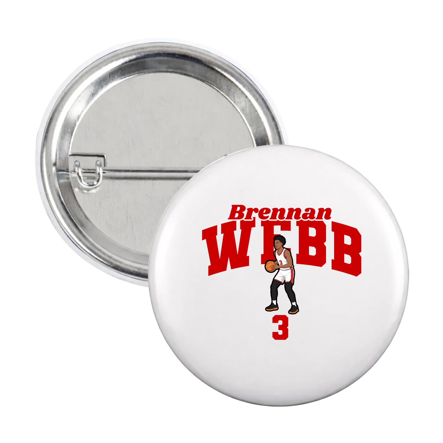 Game Day Button — Signature Arch in White