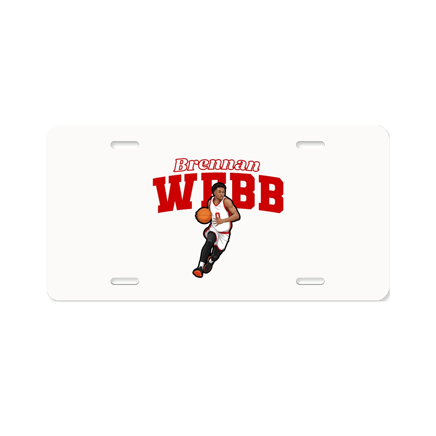 License Plate — Name Arch in Classic