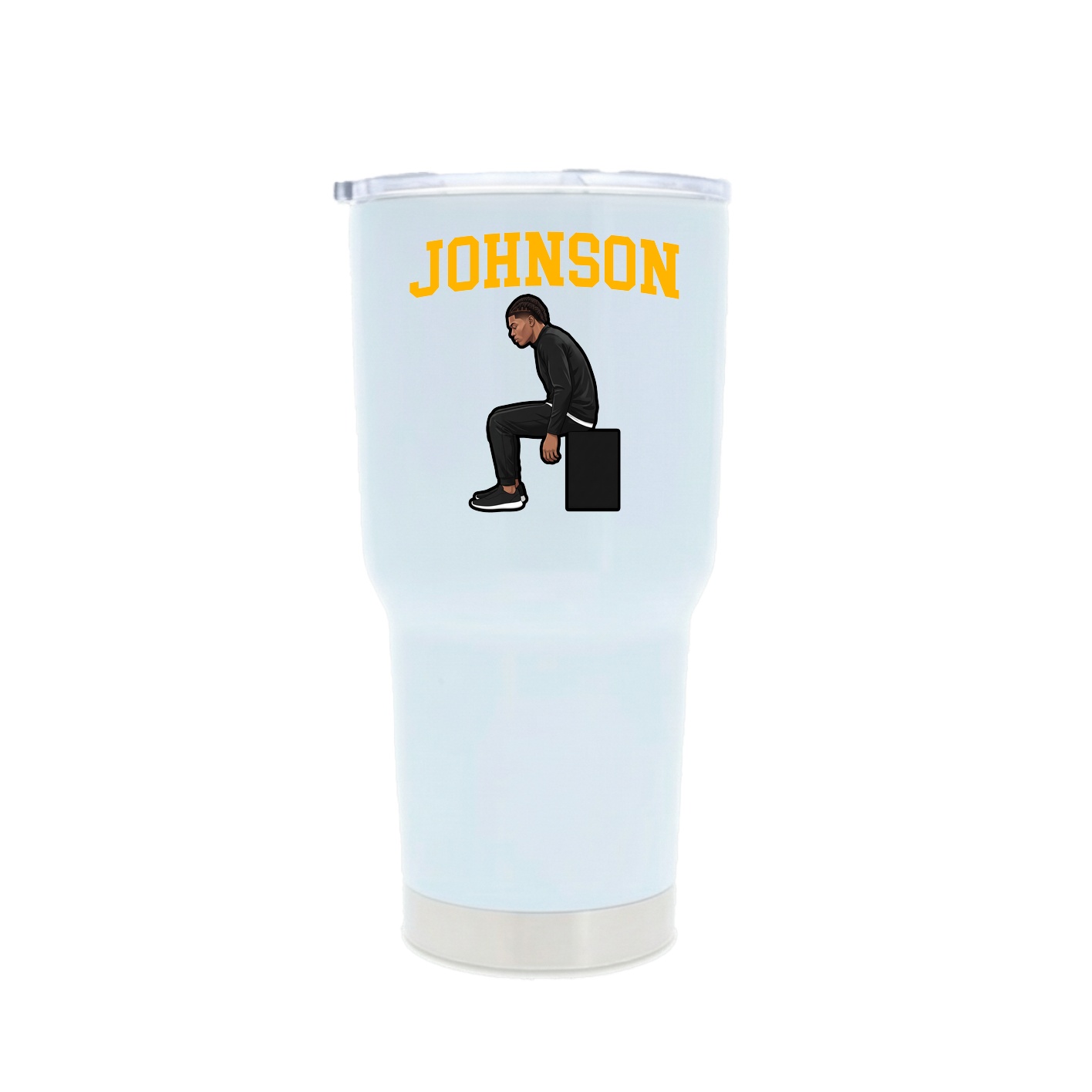 30oz Stainless Steel Tumbler — Shirsey in White