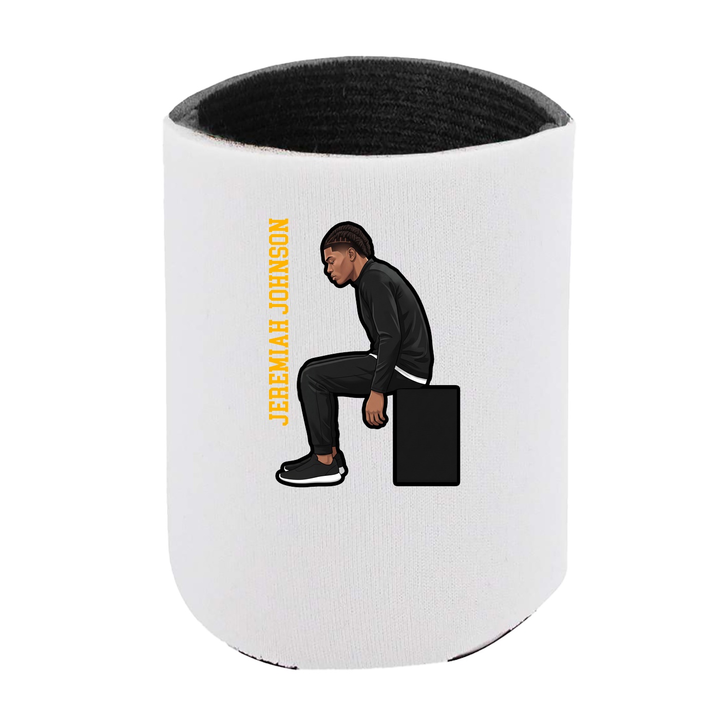 Can Holder — Name Vertical in White