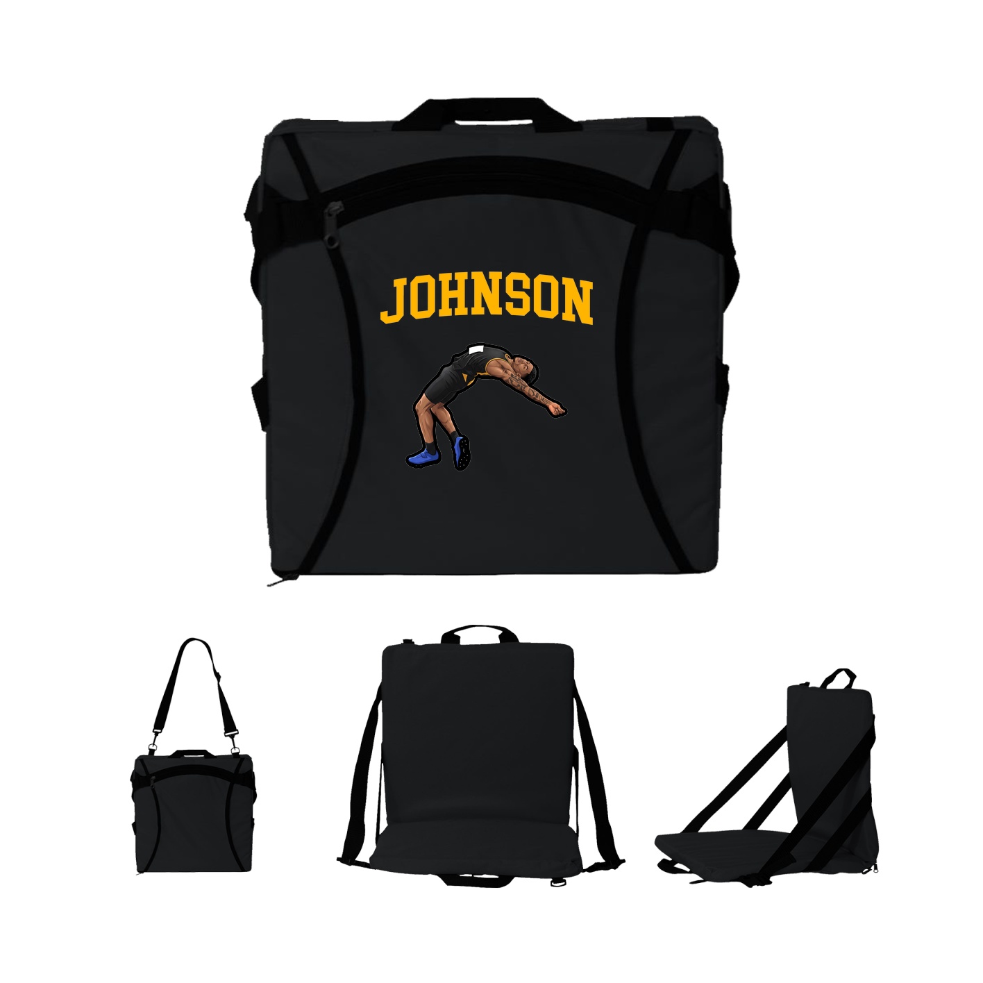 Folding Stadium Seat — Shirsey in Black