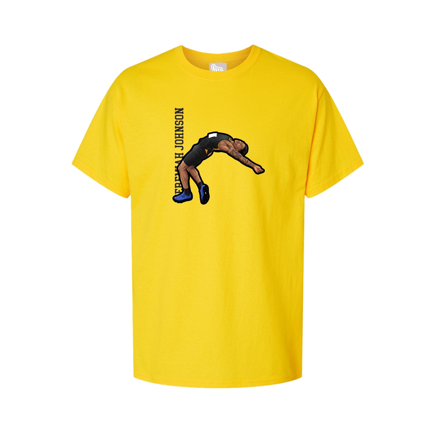 Youth Tee — Name Vertical in Gold