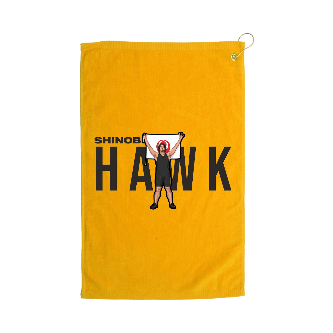 Golf Towel — Player Name in Gold
