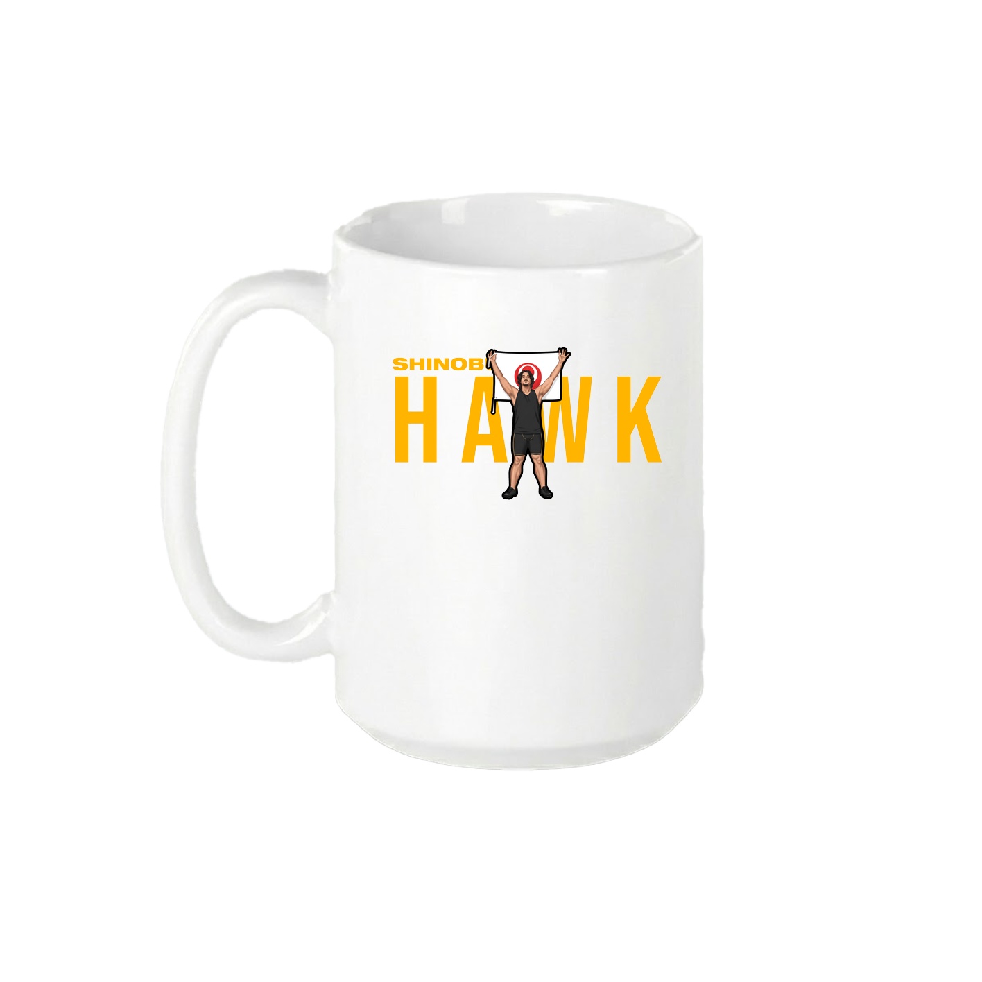 15oz Coffee Mug — Player Name in White