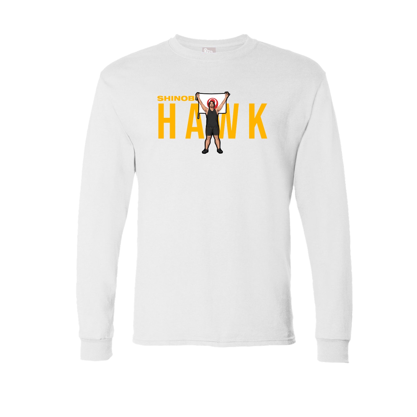 Long Sleeve Tee — Player Name in White