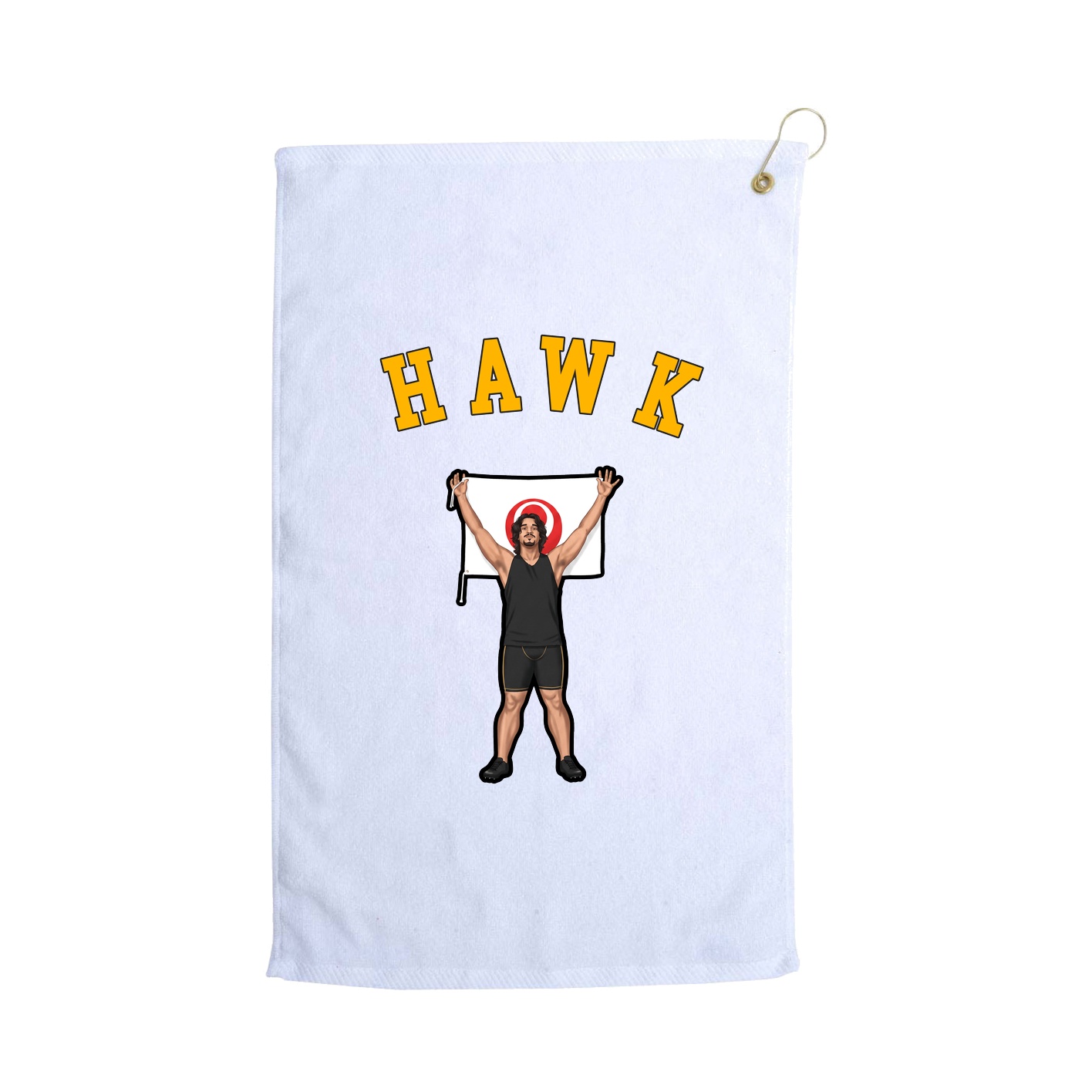 Golf Towel — Shirsey Arch in White