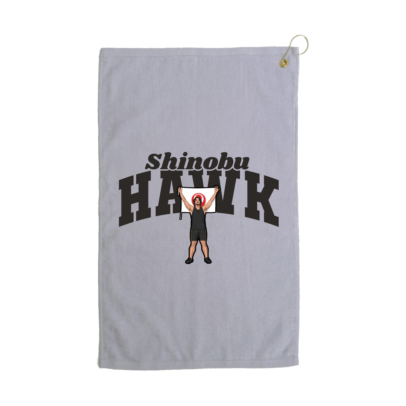Golf Towel — Signature Arch in Grey