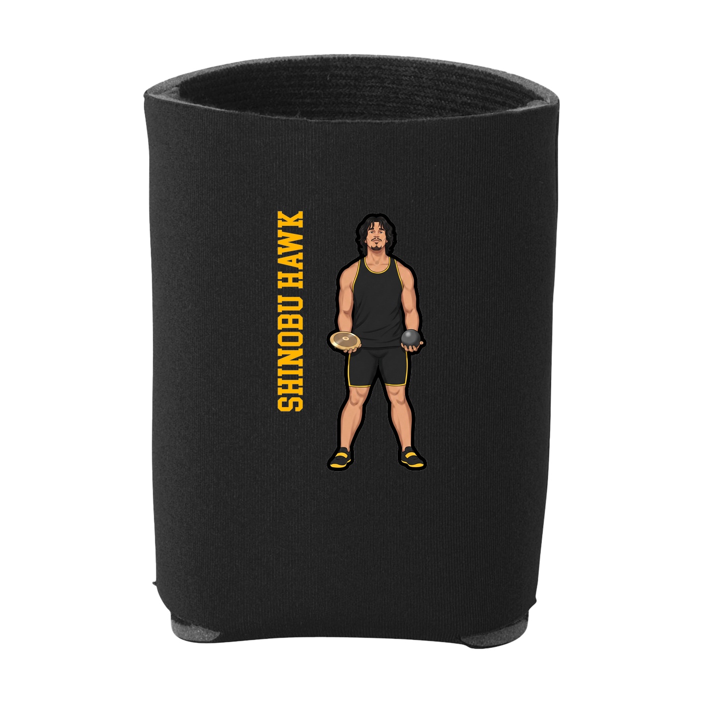 Can Holder — Name Vertical in Black