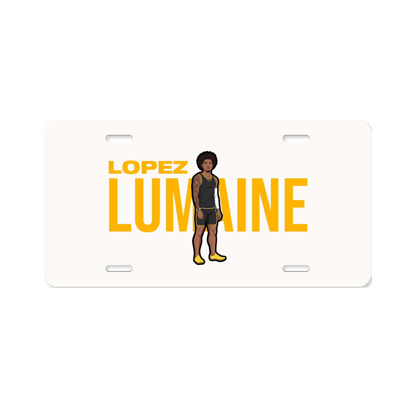 License Plate — Player Name in Classic