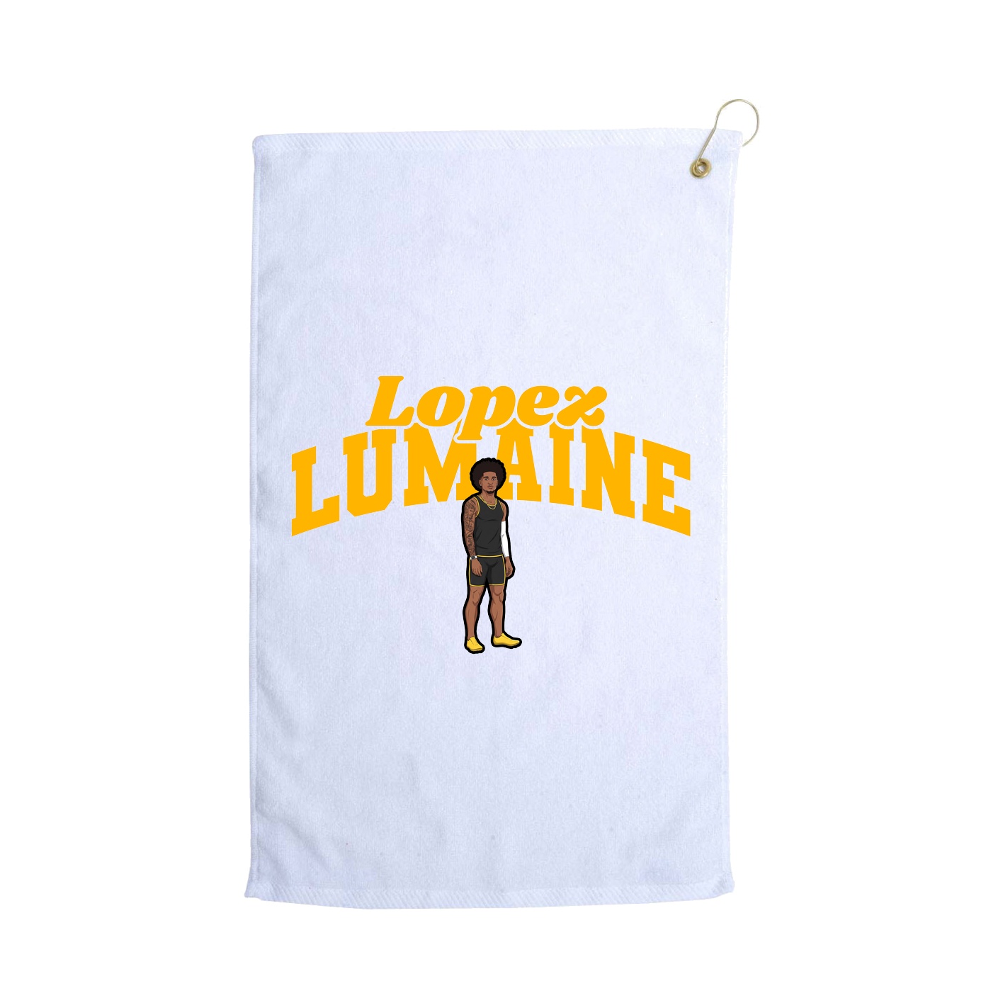 Golf Towel — Signature Arch in White