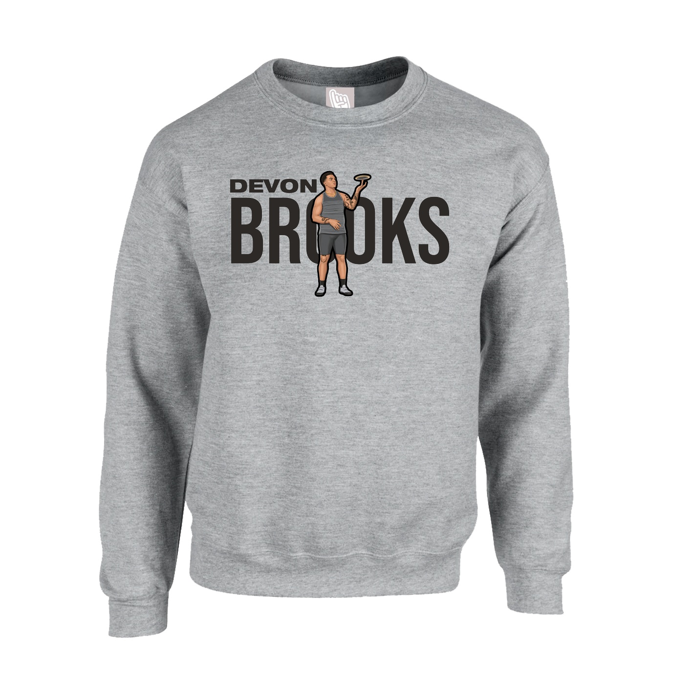 Fleece Crew — Player Name in Grey
