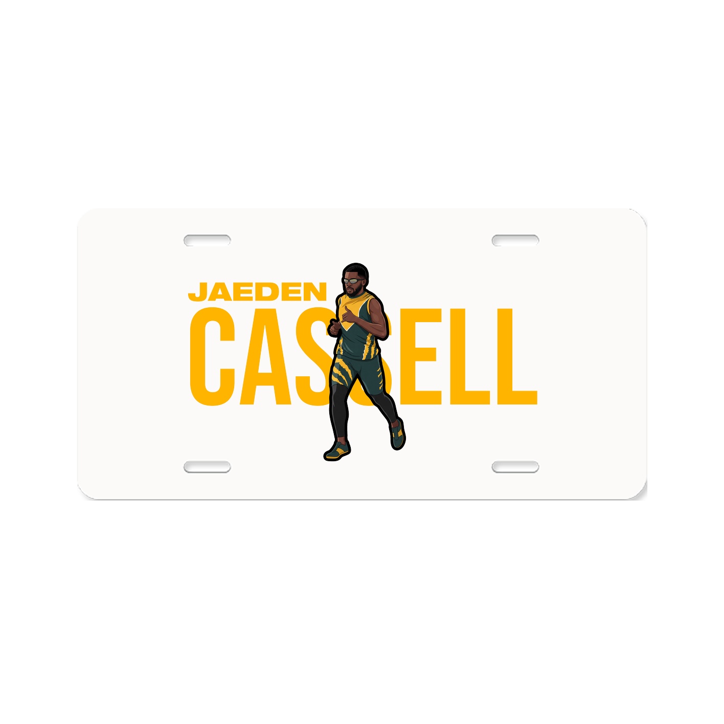 License Plate — Player Name in Classic