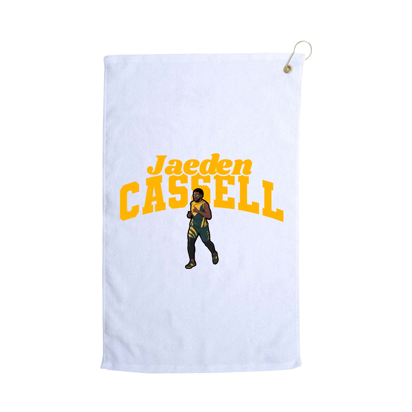 Golf Towel — Signature Arch in White