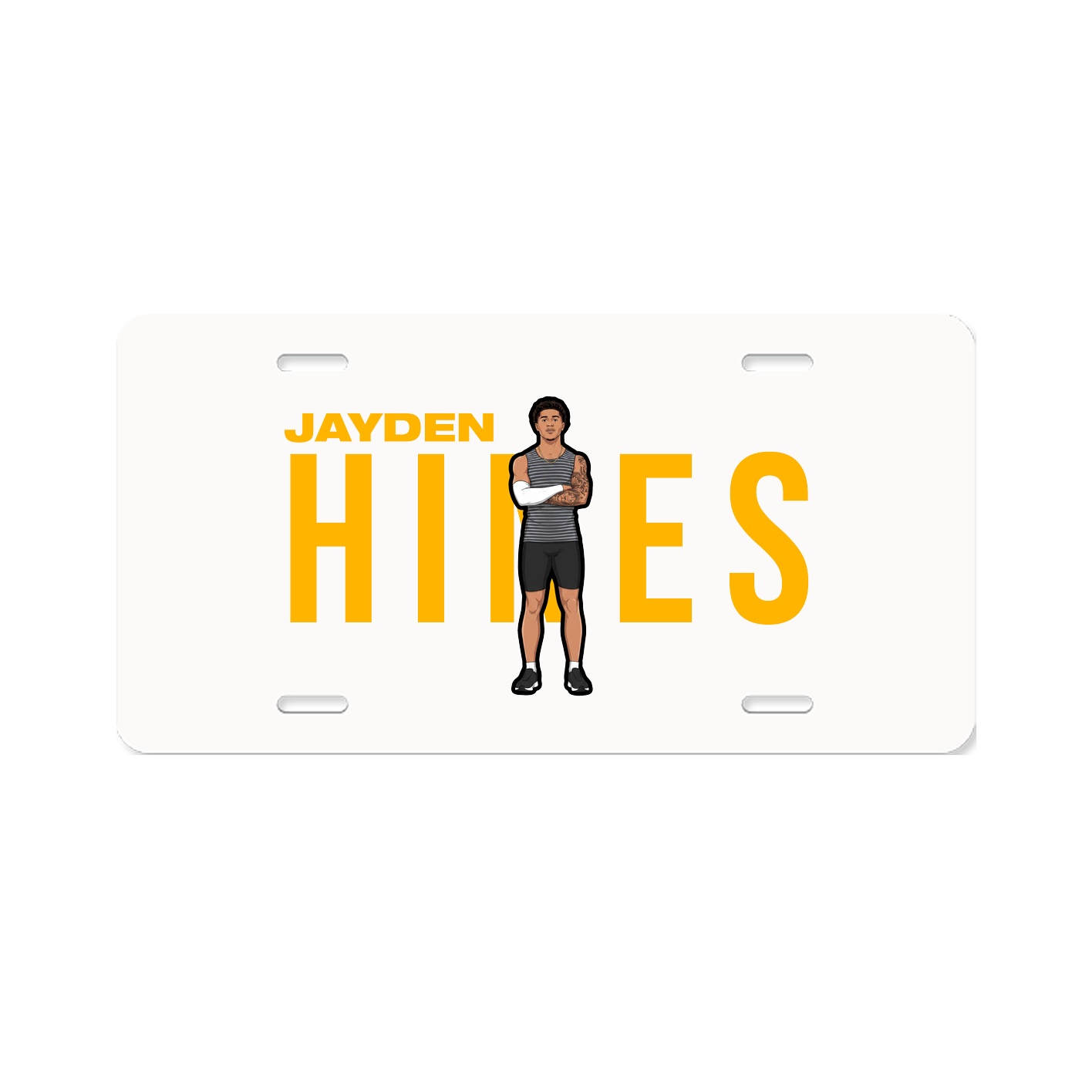 License Plate — Player Name in Classic