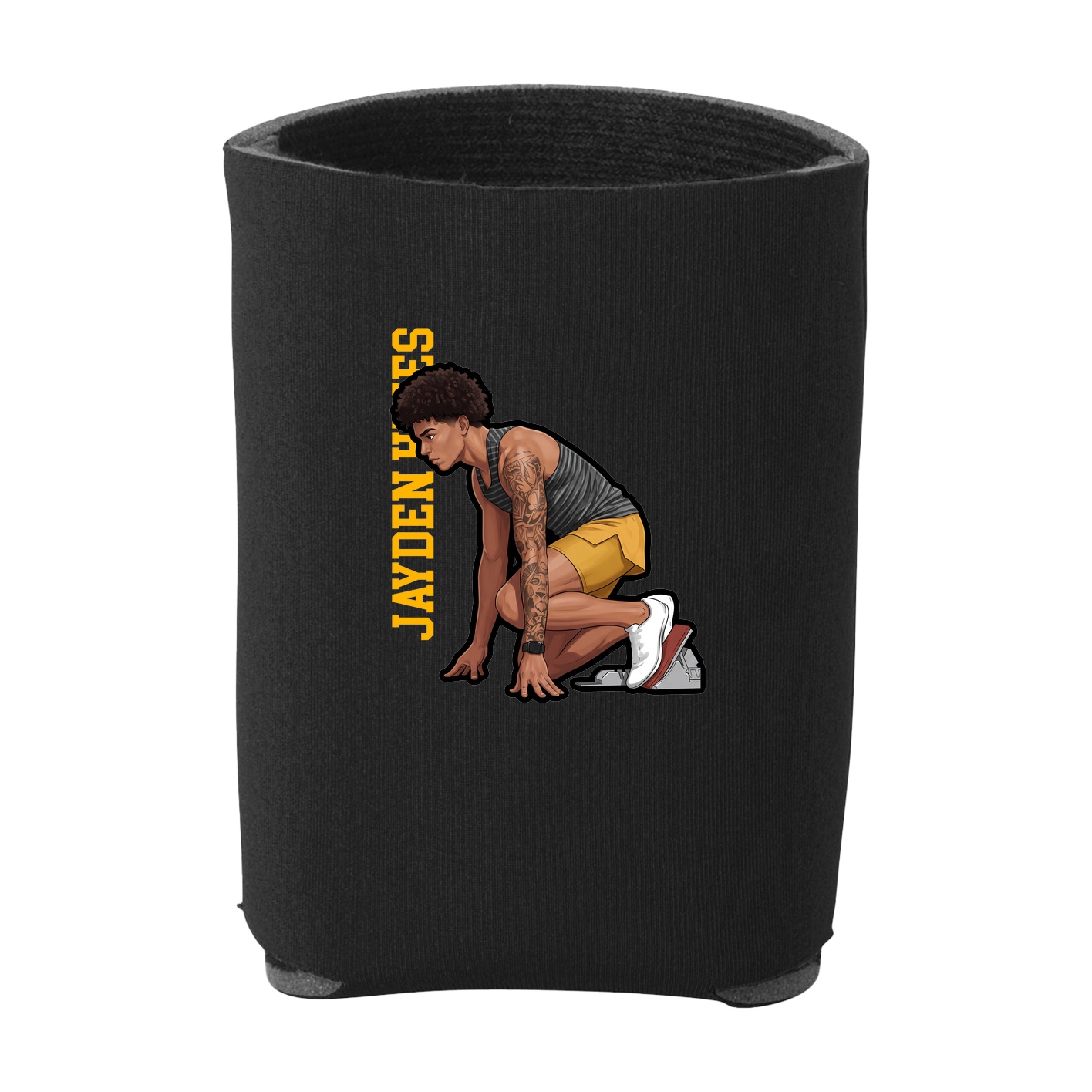 Can Holder — Name Vertical in Black