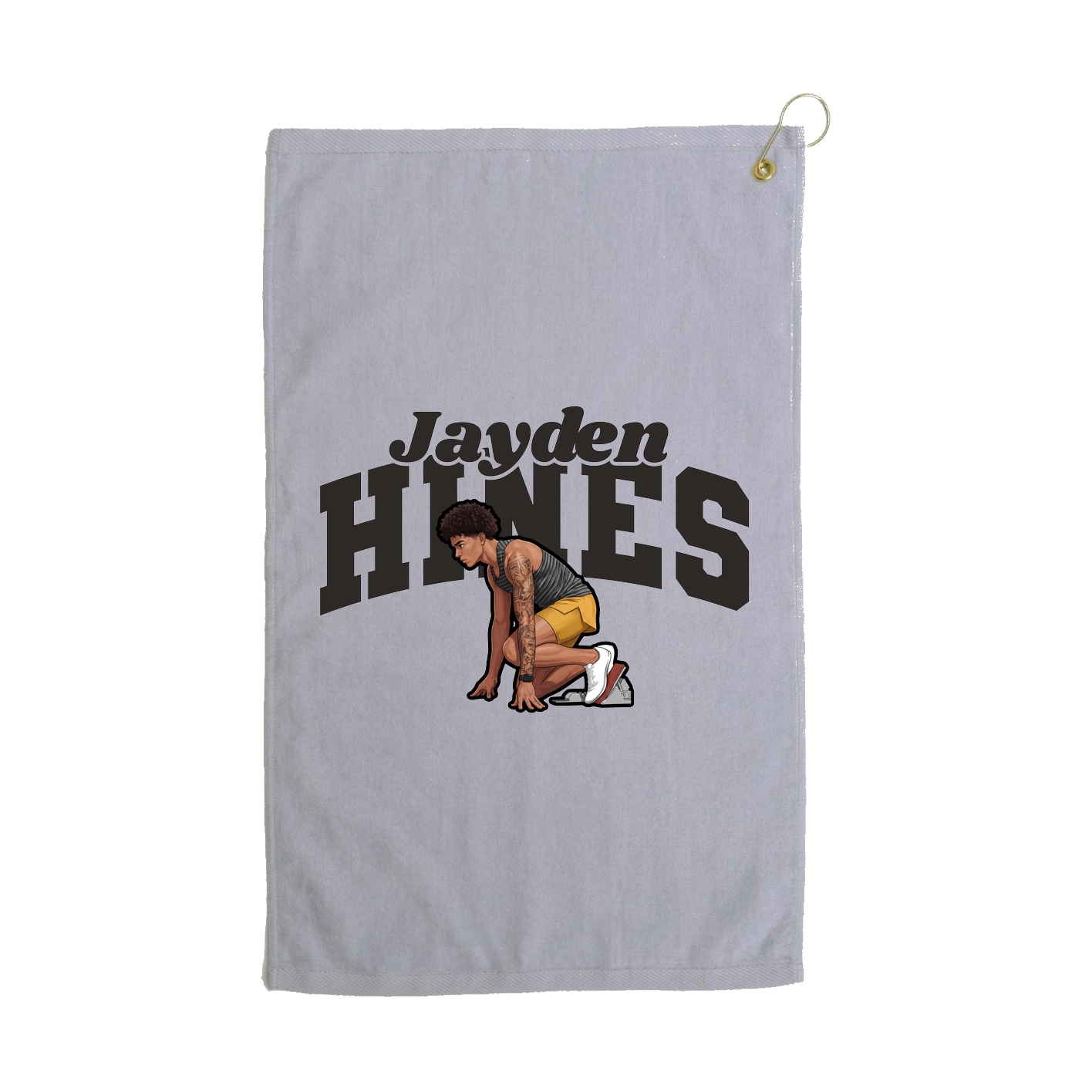 Golf Towel — Signature Arch in Grey