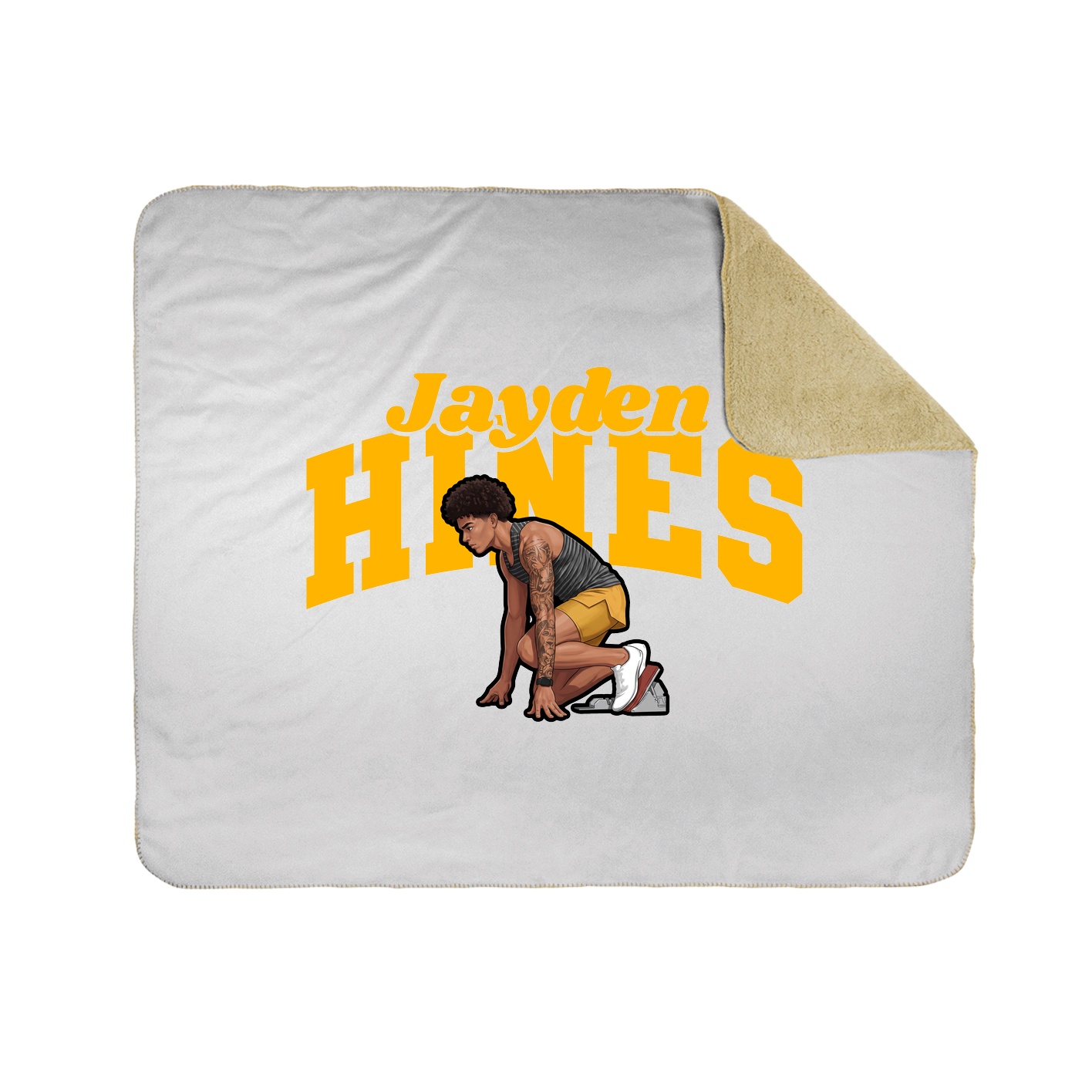 Throw Blanket — Signature Arch in White