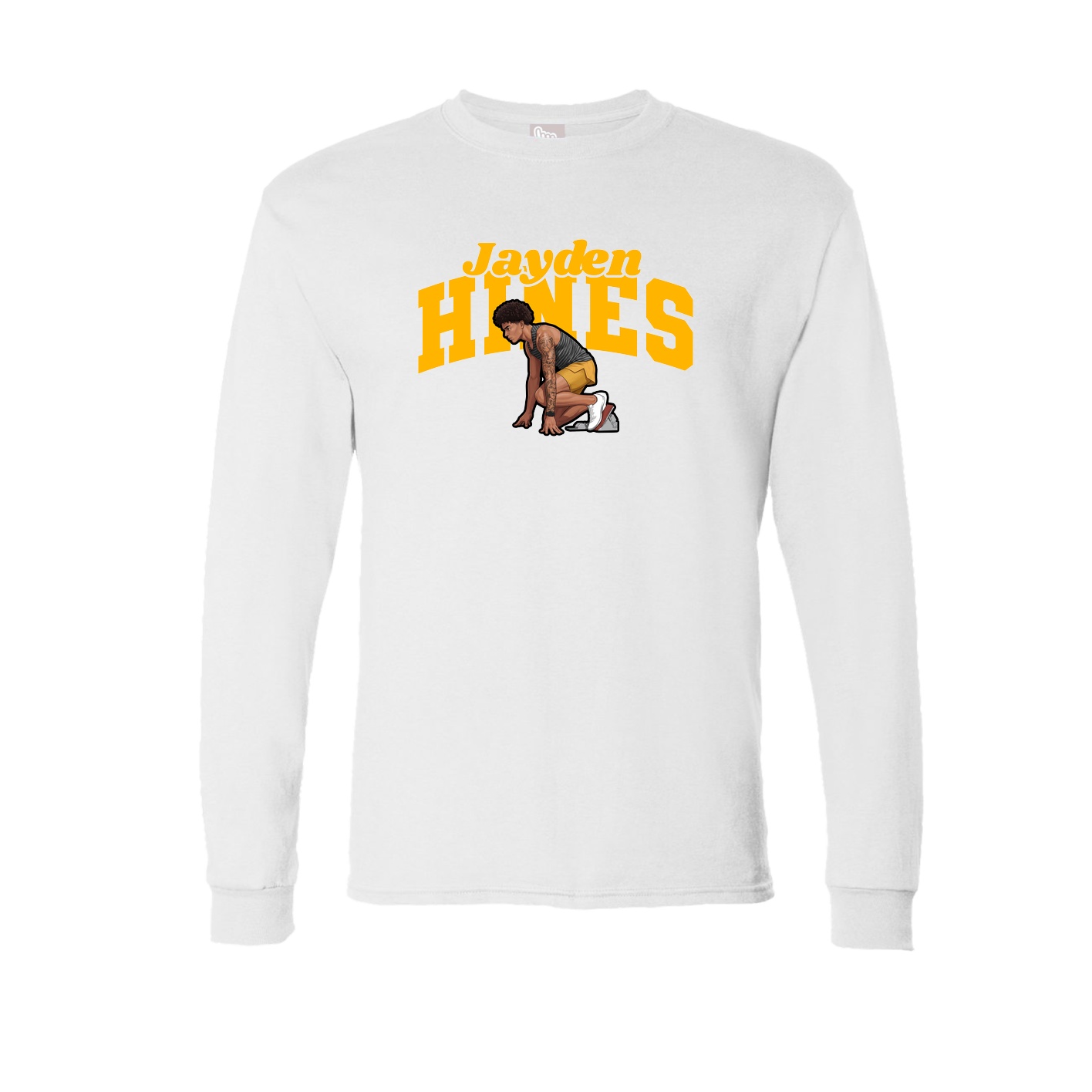 Long Sleeve Tee — Signature Arch in White
