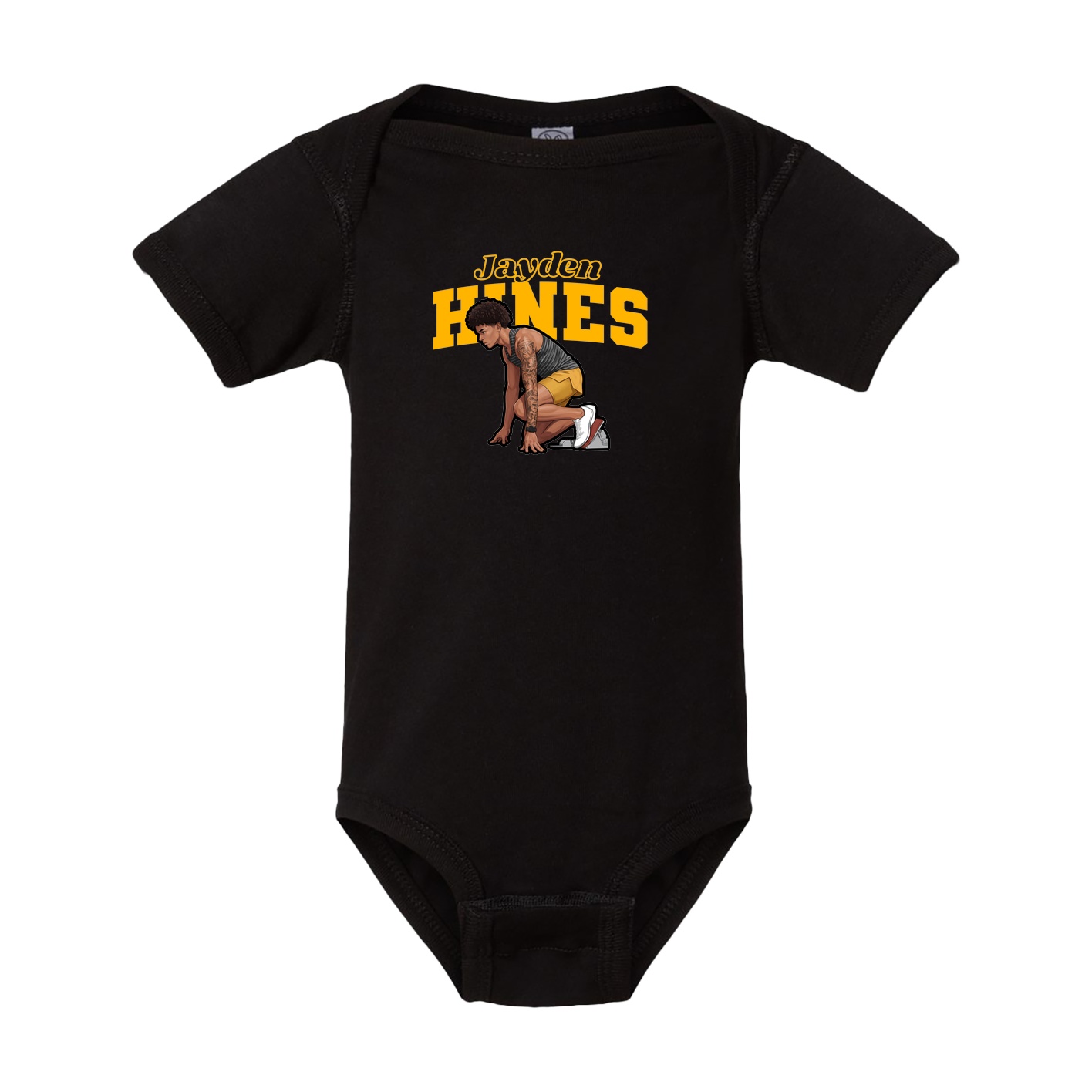 Baby Onesie — Name Arch in Black