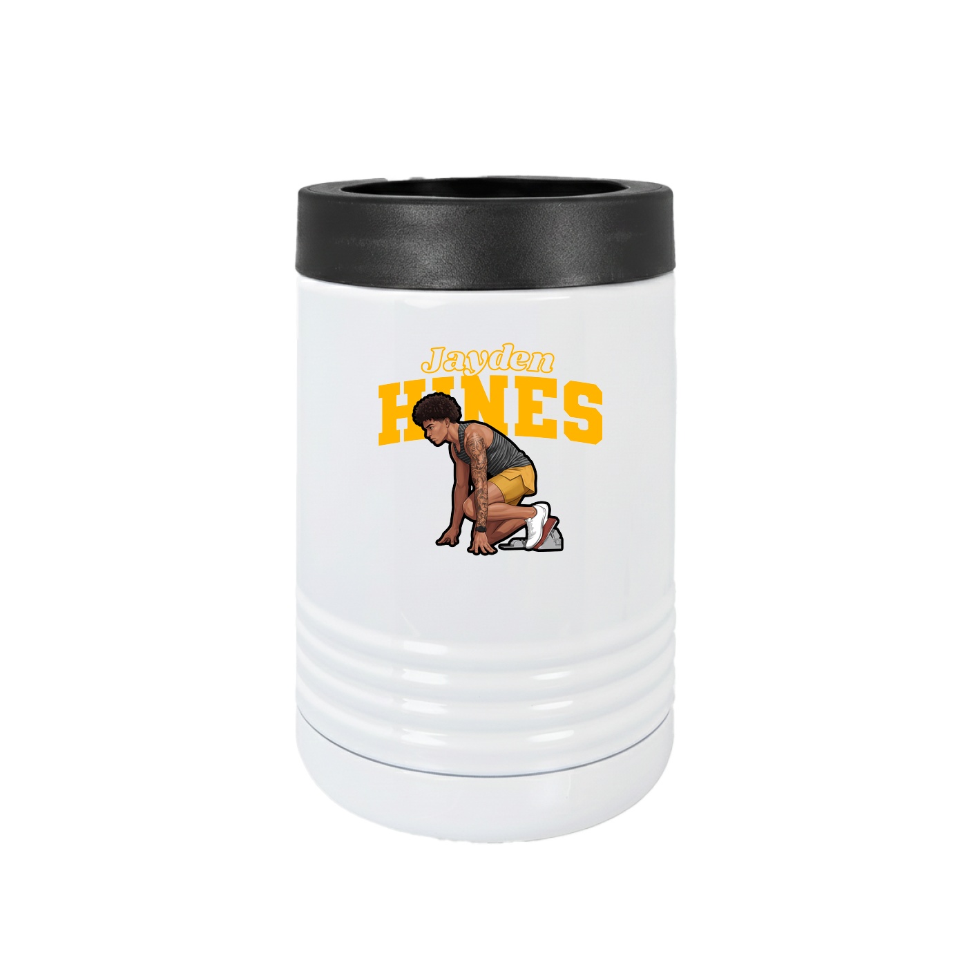 Beverage Holder — Name Arch in White