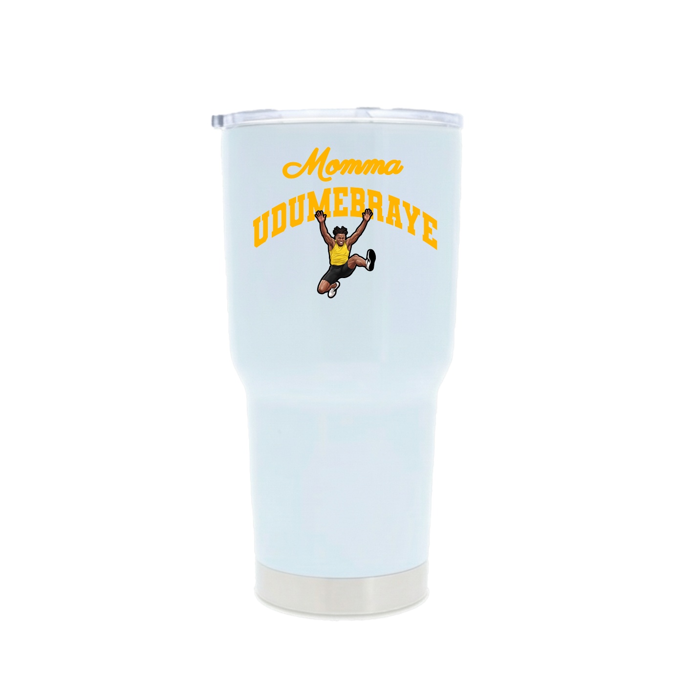 30oz Stainless Steel Tumbler — Mothers Day Arch in White