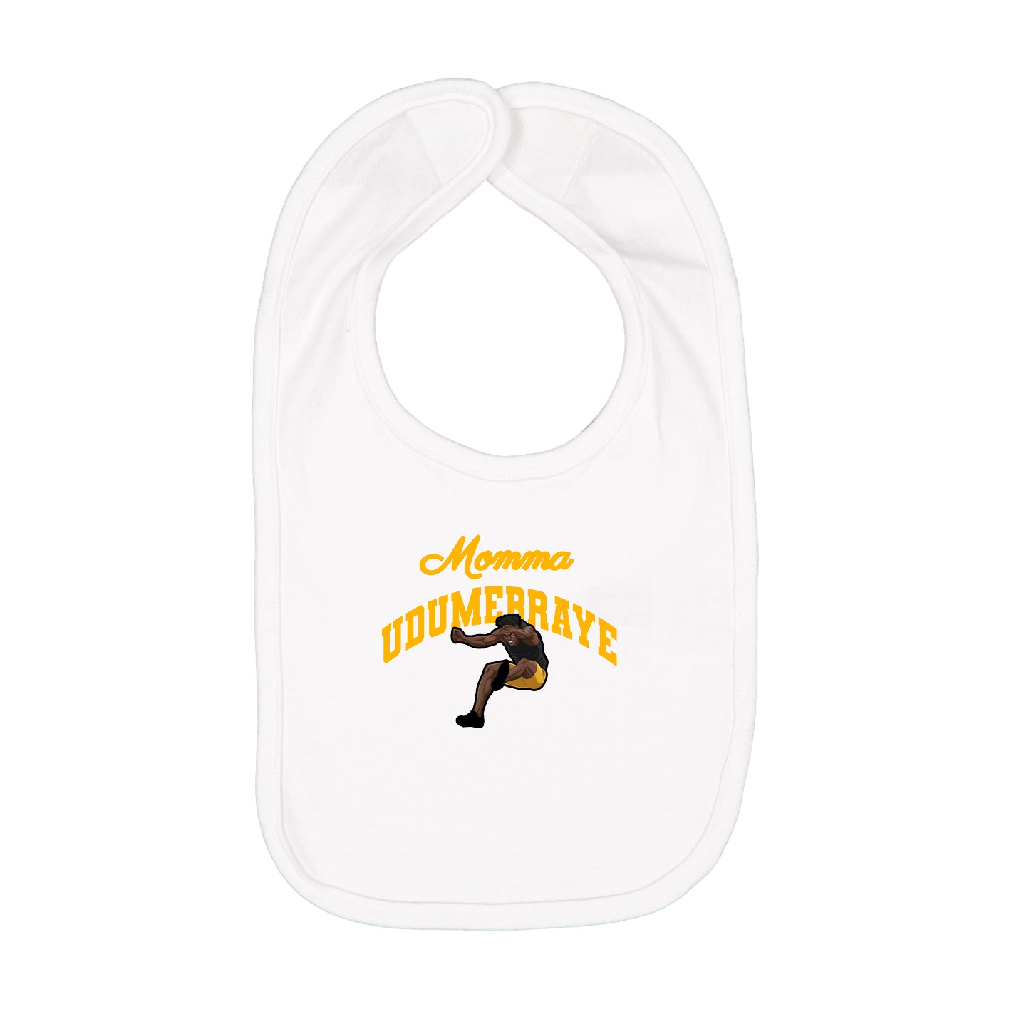 Infant Bib — Mothers Day Arch in White